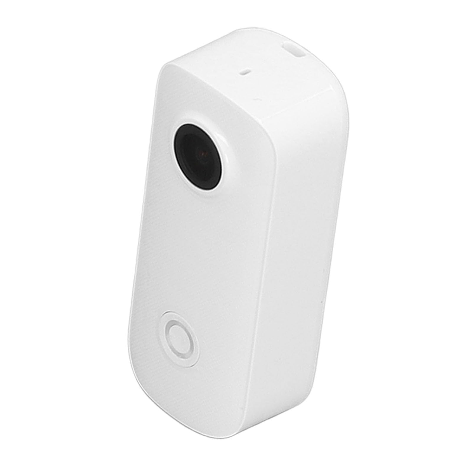 Compact Action Camera for Outdoor Adventures - Lightweight Pet Camera, Travel & Sports Recording (White) - Perfect for Hiking, Vlogging & Pet Monitoring