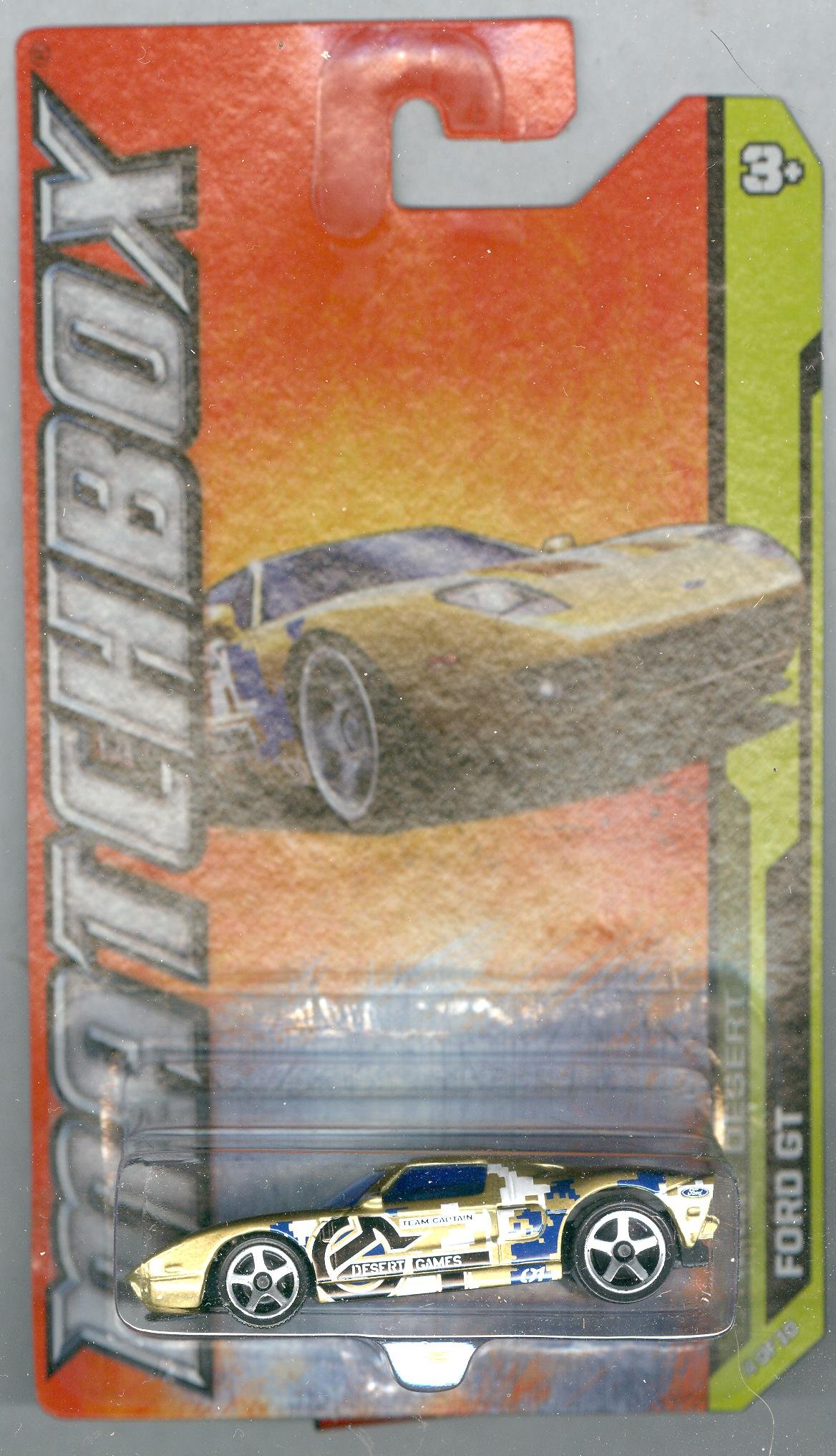 Matchbox 2012-44 MBX Desert FORD GT Gold 1:64 Scale Diecast Model Car - Perfect for Collectors, Kids Play & Display