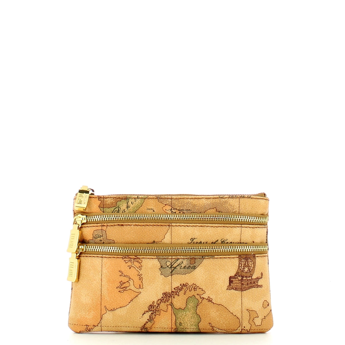 Alviero Martini 1a Classe 3-Zip Geo Classic Handbag CM0196000 in Natural Leather - Perfect for Work, Travel & Everyday Use