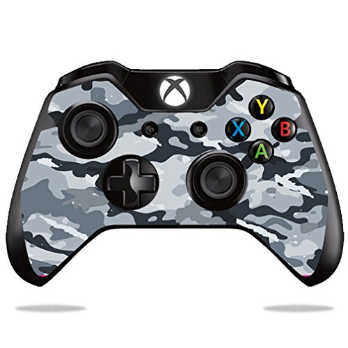 MightySkins Protective Vinyl Skin Wrap for Microsoft Xbox One & One S Controller - Gray Camouflage Design | Durable, Customizable Cover | Easy to Apply & Remove | Made in USA | Perfect for Gaming, Collecting & Personalizing Your Console Accessories