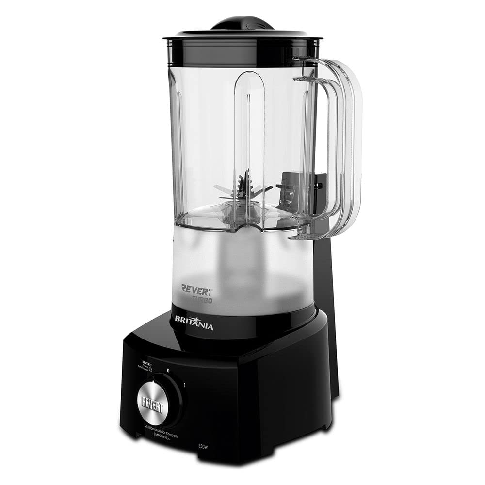 Britania BMP900P Plus Compact Food Processor 220V - Powerful Multi-Function Chopper, Blender & Mixer for Smoothies, Dough & Meal Prep - Ideal for Home Kitchens & Small Restaurants