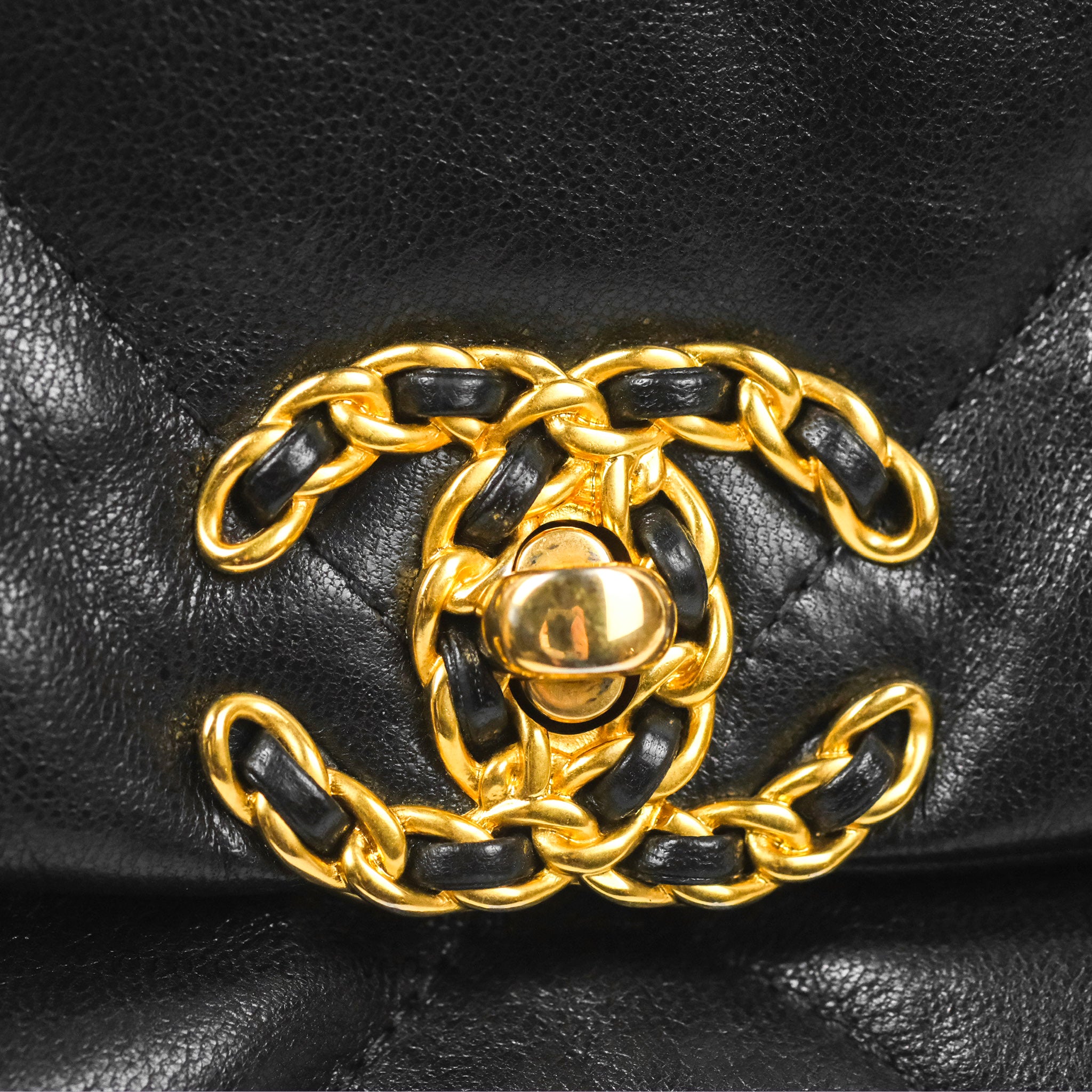 Chanel 19 Small Black Goatskin Leather Bag with Mixed Gold/Silver Hardware - Luxury Crossbody Purse for Women, Perfect for Date Night & Evening Events