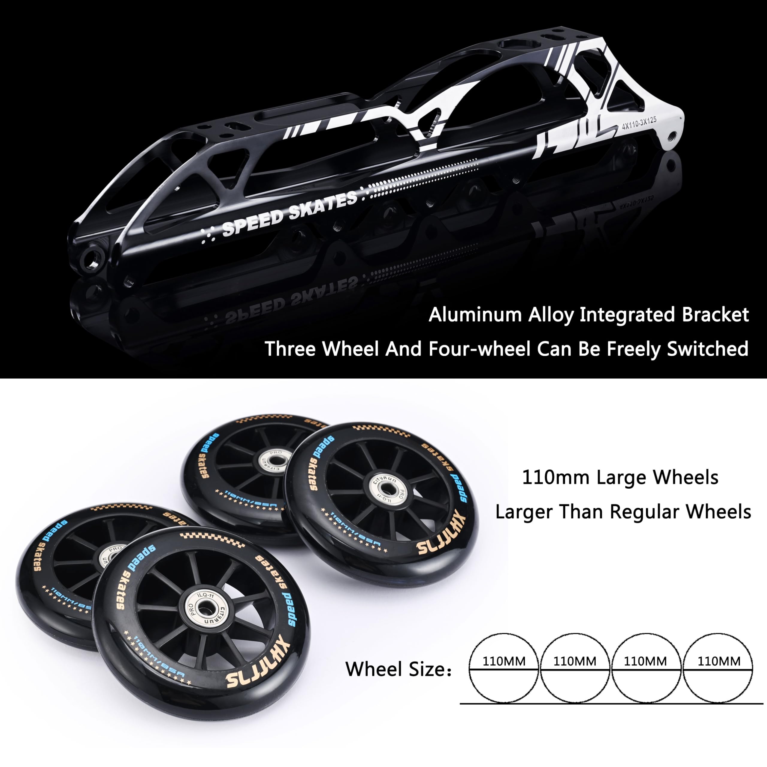 Professional Carbon Fiber Inline Speed Skates for Men & Women - High Performance Fitness & Racing Rollerblades for Adults - Unisex Design for Outdoor Sports, Fitness Training & Speed Skating