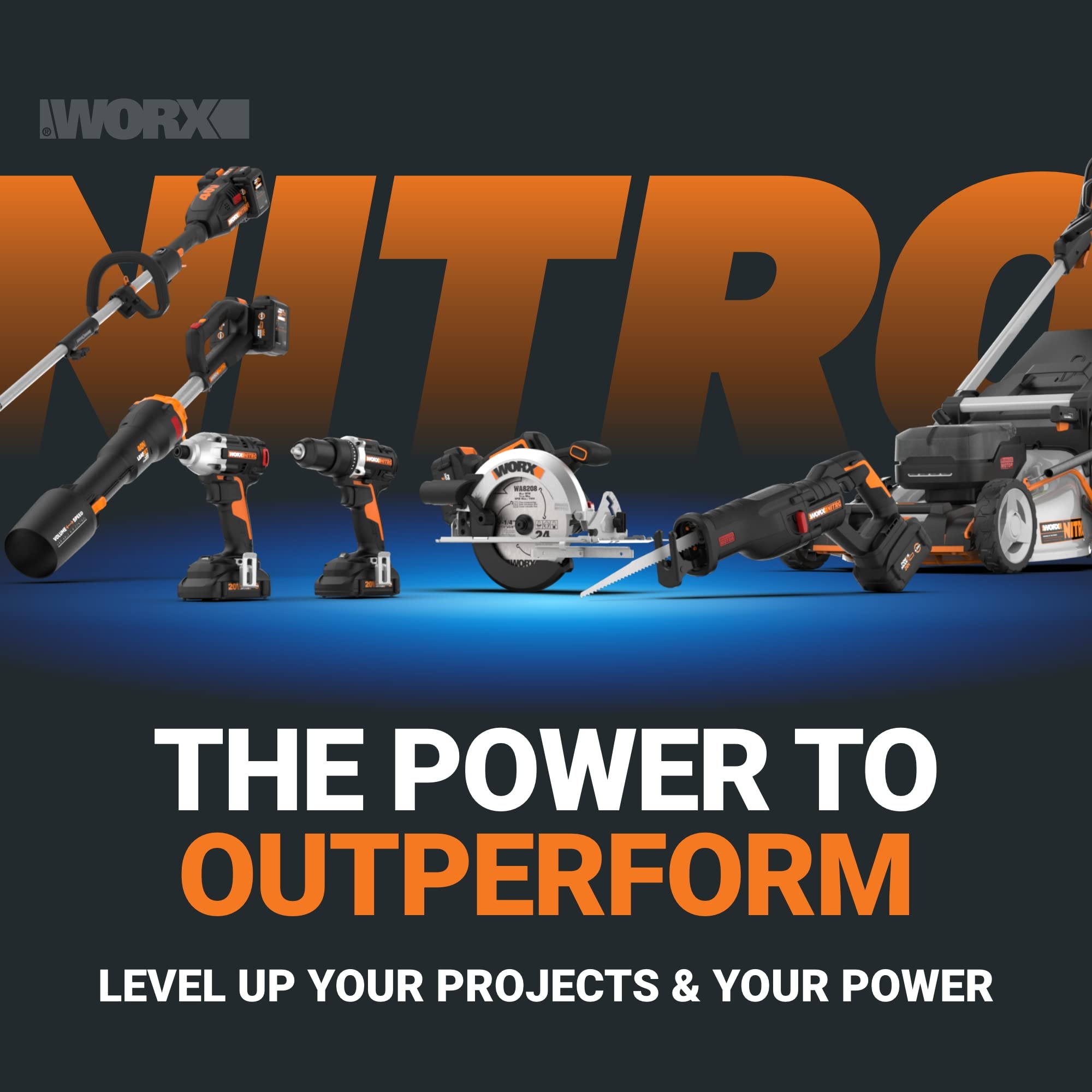 Worx WG471 40V 20-Inch Cordless Snow Blower with Brushless Motor & Power Share Technology - Includes Battery & Charger - Perfect for Driveways, Sidewalks & Home Snow Removal