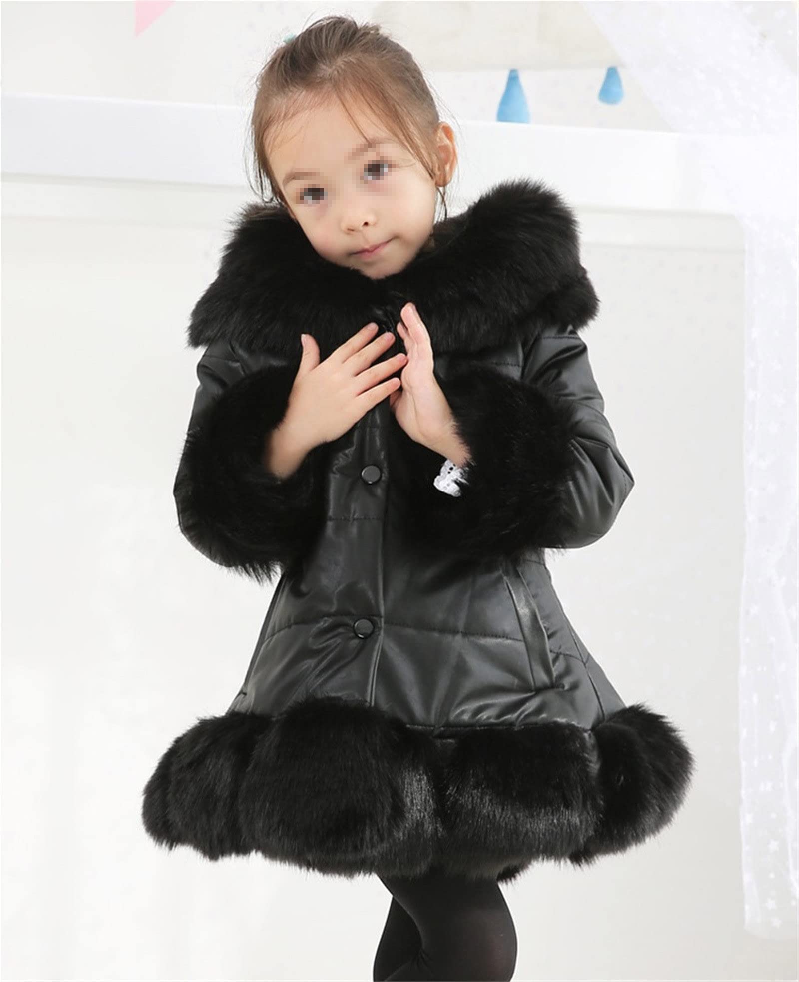 Stylish Winter Baby Fur Coat for Girls - Warm Faux Fur Outerwear for Kids | Perfect for Cold Weather, Snow Days & Holiday Outfits