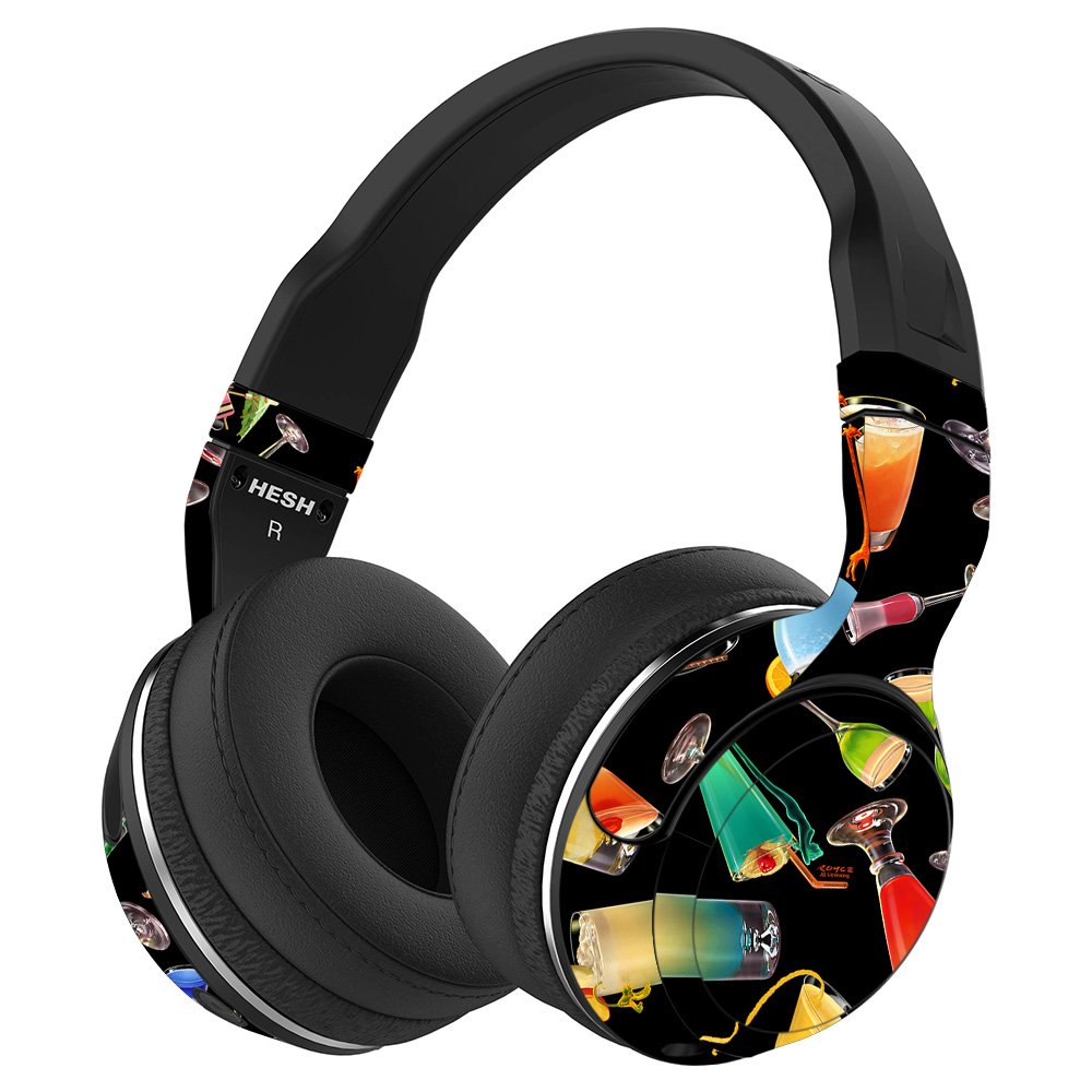 MightySkins Vinyl Skin Cover for Skullcandy Hesh 2 Wireless Headphones - Cocktail Therapy Design | Protective & Durable Custom Wrap | Easy to Apply & Remove | Made in USA | Perfect for Travel, Workouts & Daily Use