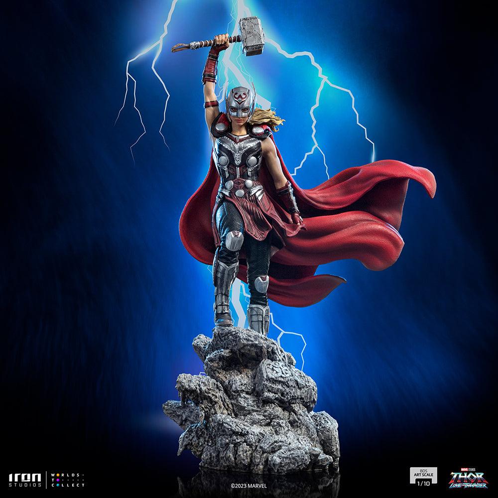 Iron Studios Thor: Love and Thunder Mighty Thor (Jane Foster) Art Scale 1/10 Statue - Collectible Marvel Superhero Figure for Display & Home Decor