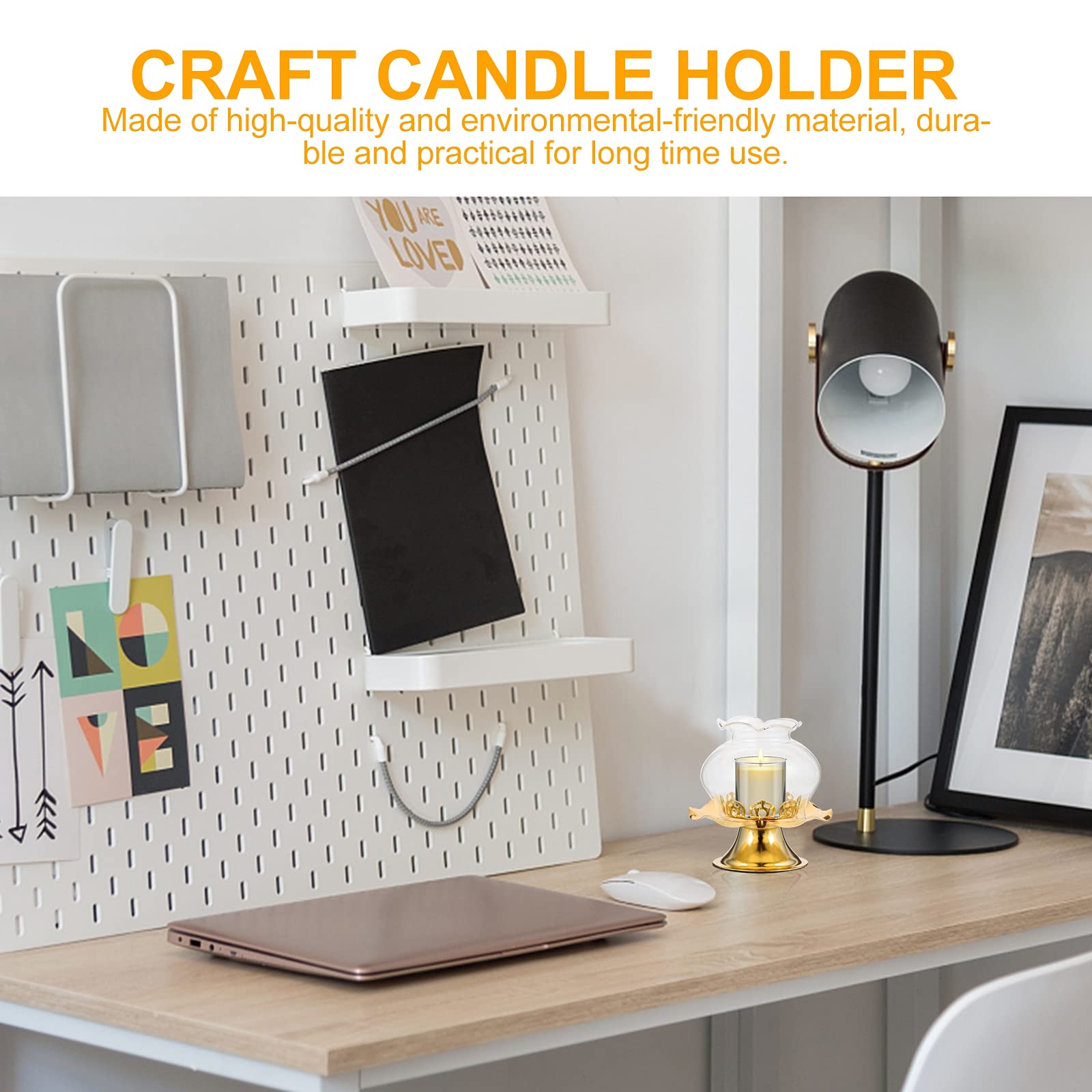 LIOOBO 1pc Decorative Candlestick Holder - Elegant Candle Base for Storage & Display - Perfect for Home Decor, Wedding Centerpieces & Romantic Dinner Lighting