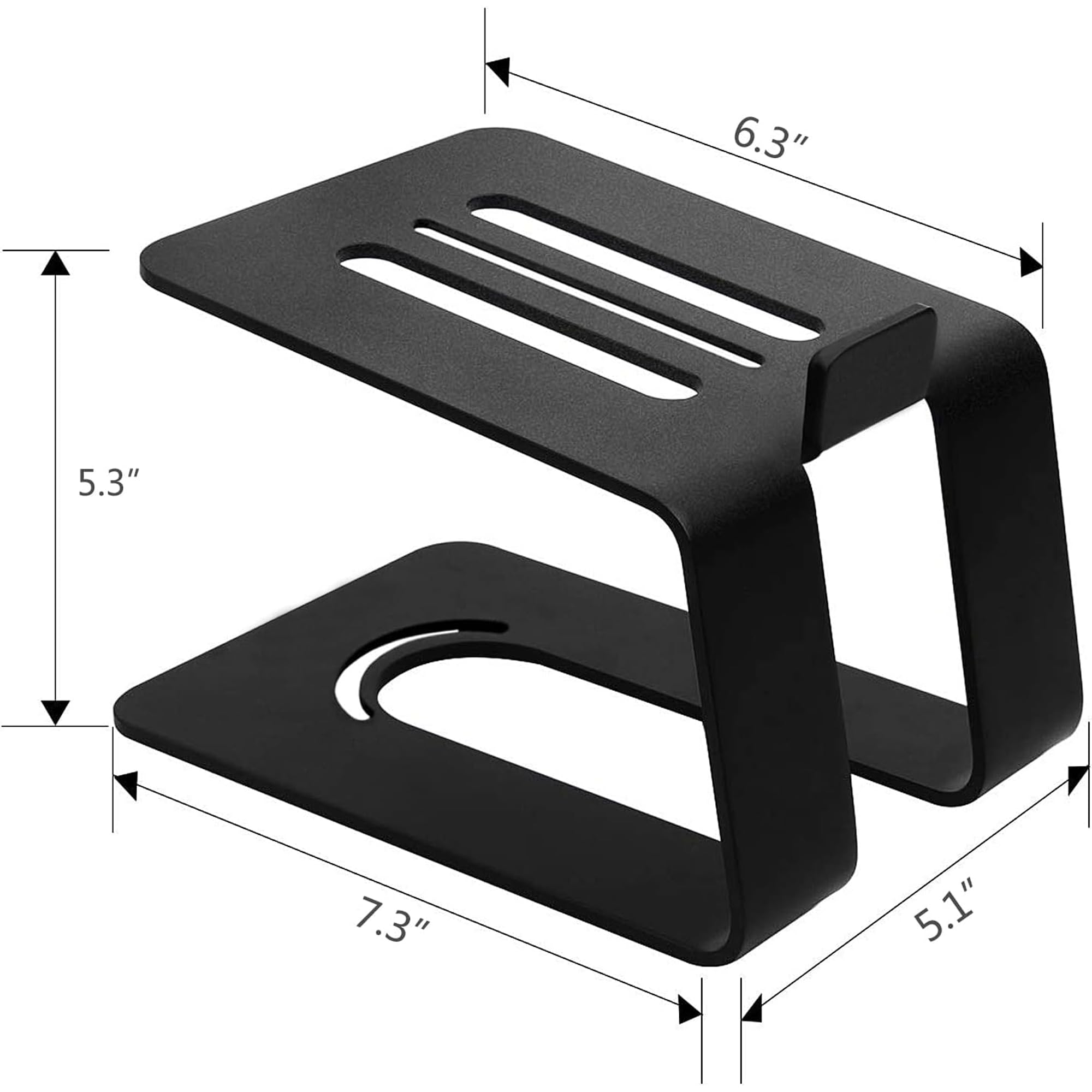 Premium Metal Desktop Speaker Stands for Small & Medium Bookshelf Speakers - Studio Monitor Stand with Anti-Vibration Design | Perfect for Home Studio, Gaming Setup & Office Workspace (Model: B061-SST-04)