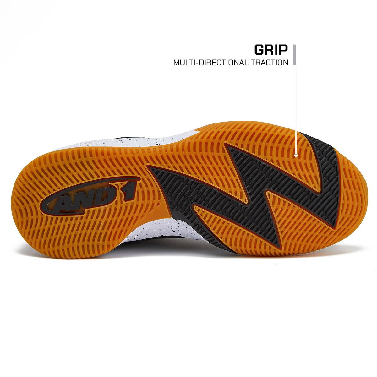 AND1 Turnaround Men's Basketball Shoes - Indoor & Outdoor Court Sneakers for Street Play