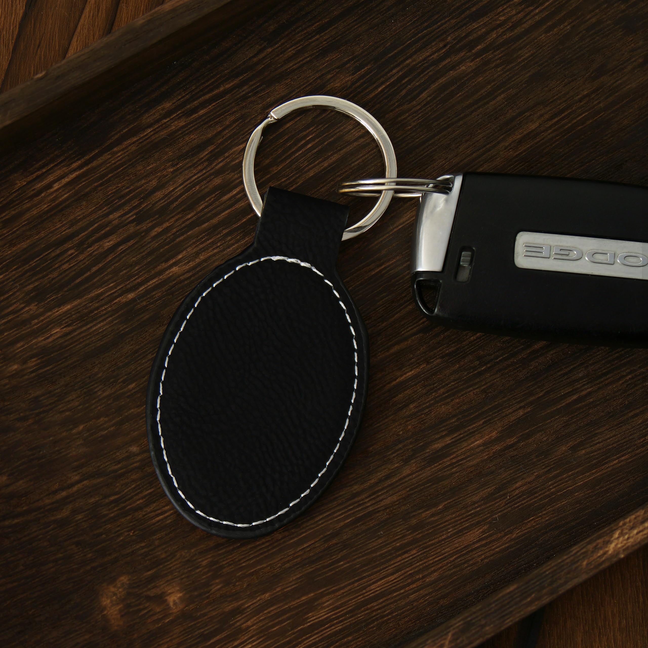 Personalized LaserGram Oval Keychain with Archer Man Design - Custom Engraving for Gifts, Home & Office Keys, Travel Accessories