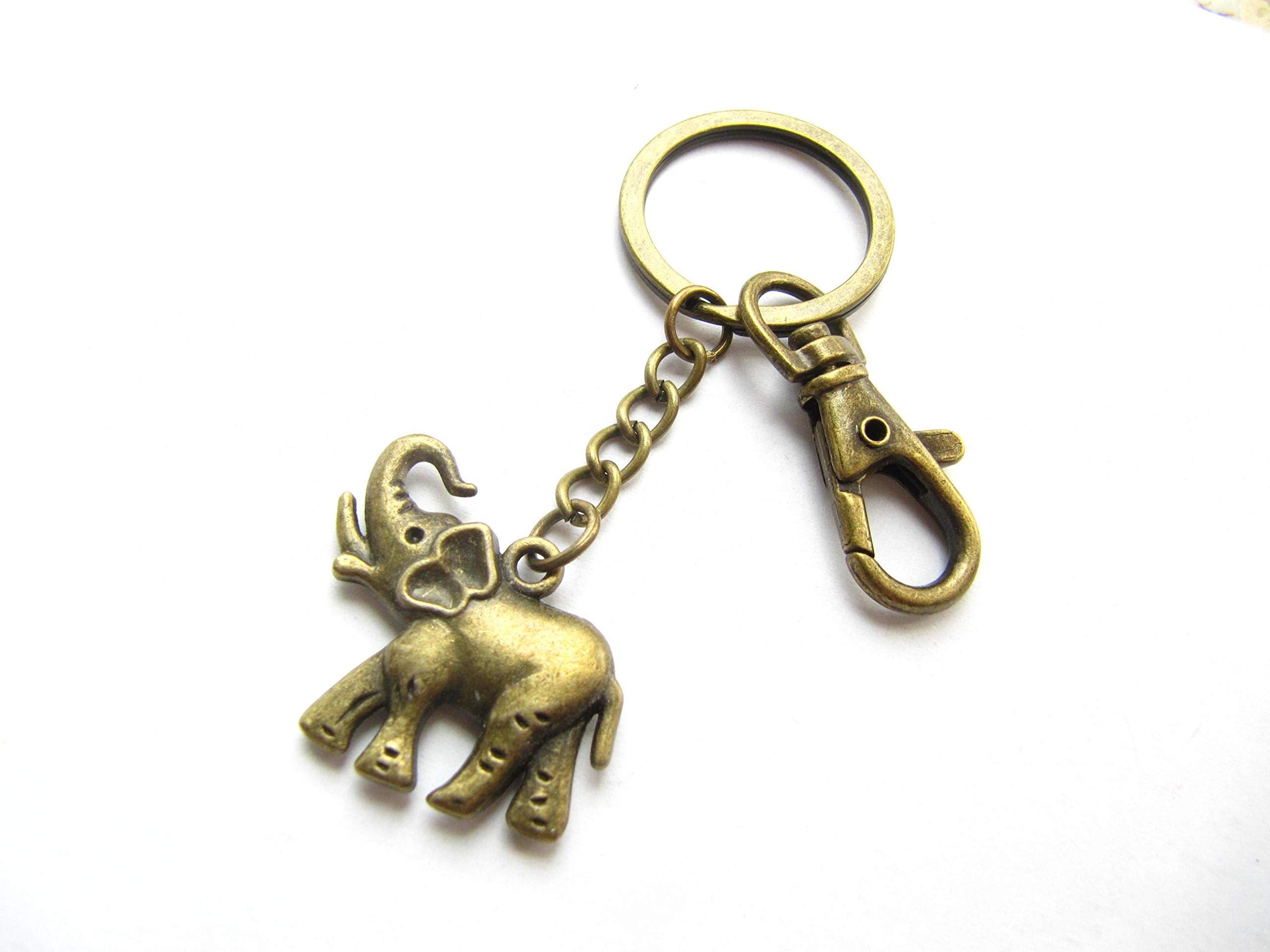Elephant Keychain - Cute Elephant Key Ring with Good Luck Charm, Perfect Gift for Animal Lovers & Elephant Enthusiasts | Ideal for Key Organization, Backpack Decor, and Unique Gift Giving