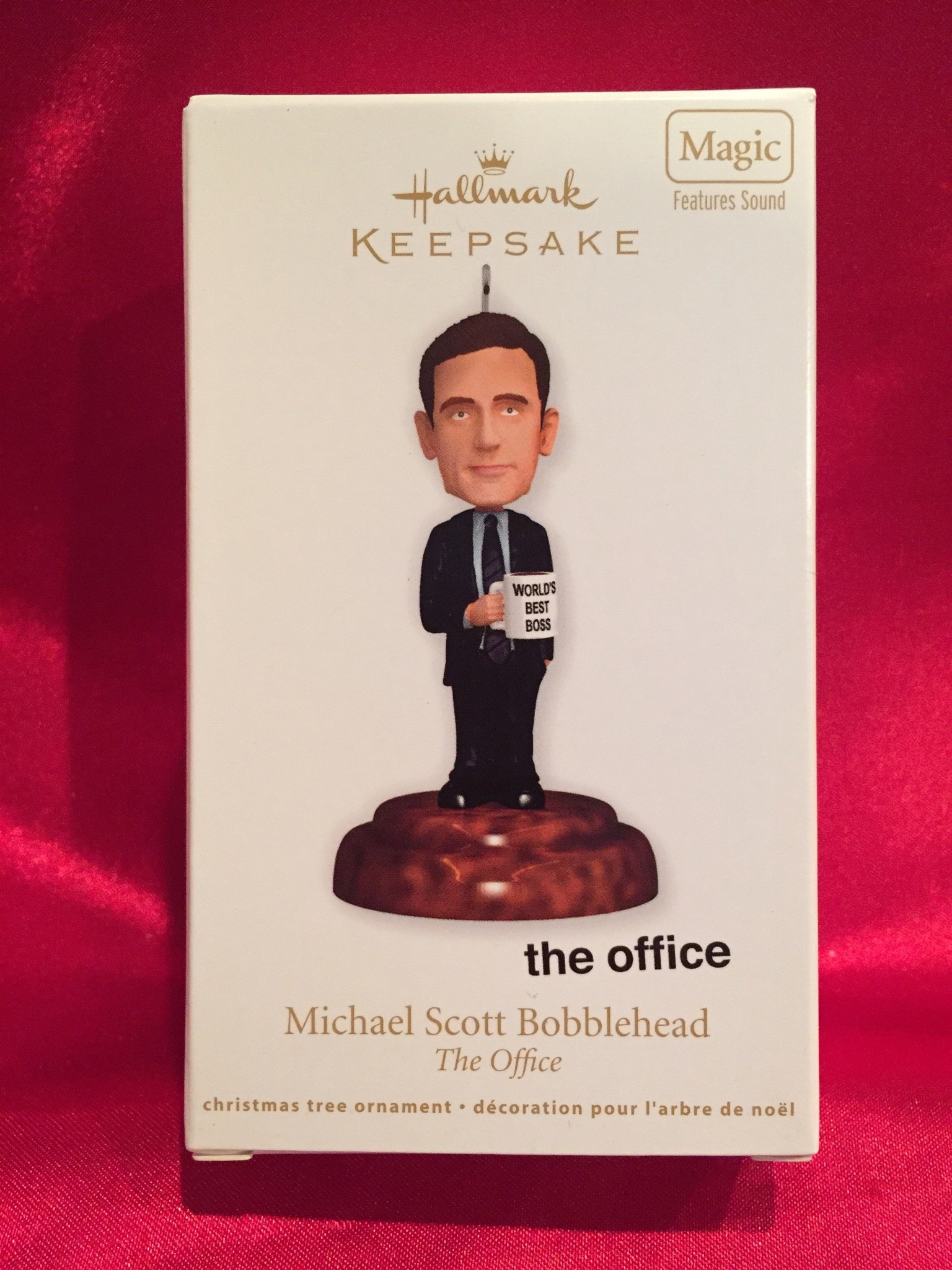 Hallmark Magic Ornament 2011 Michael Scott Bobblehead - The Office Collectible - Limited Edition #QXI2869 - Perfect for Christmas Tree Decor, Office Gifts & TV Show Fans