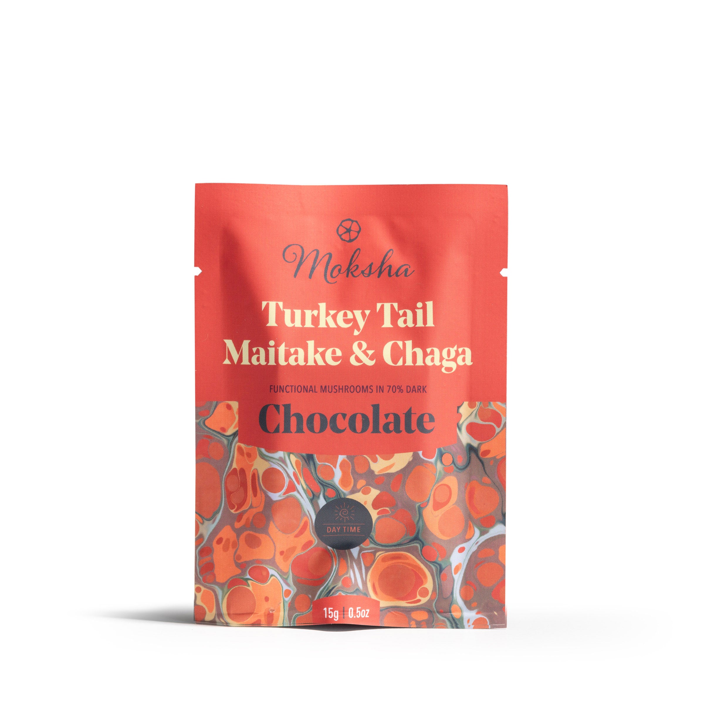 Organic Turkey Tail Maitake & Chaga Dark Chocolate Bar 70% Cocoa - Immune Support Superfood Snack for Hiking, Yoga & Healthy Lifestyle