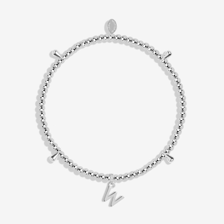 Joma Jewelry Alphabet 'W' Bracelet for Women - Elegant Initial Letter Charm Bangle for Gifts, Daily Wear & Special Occasions