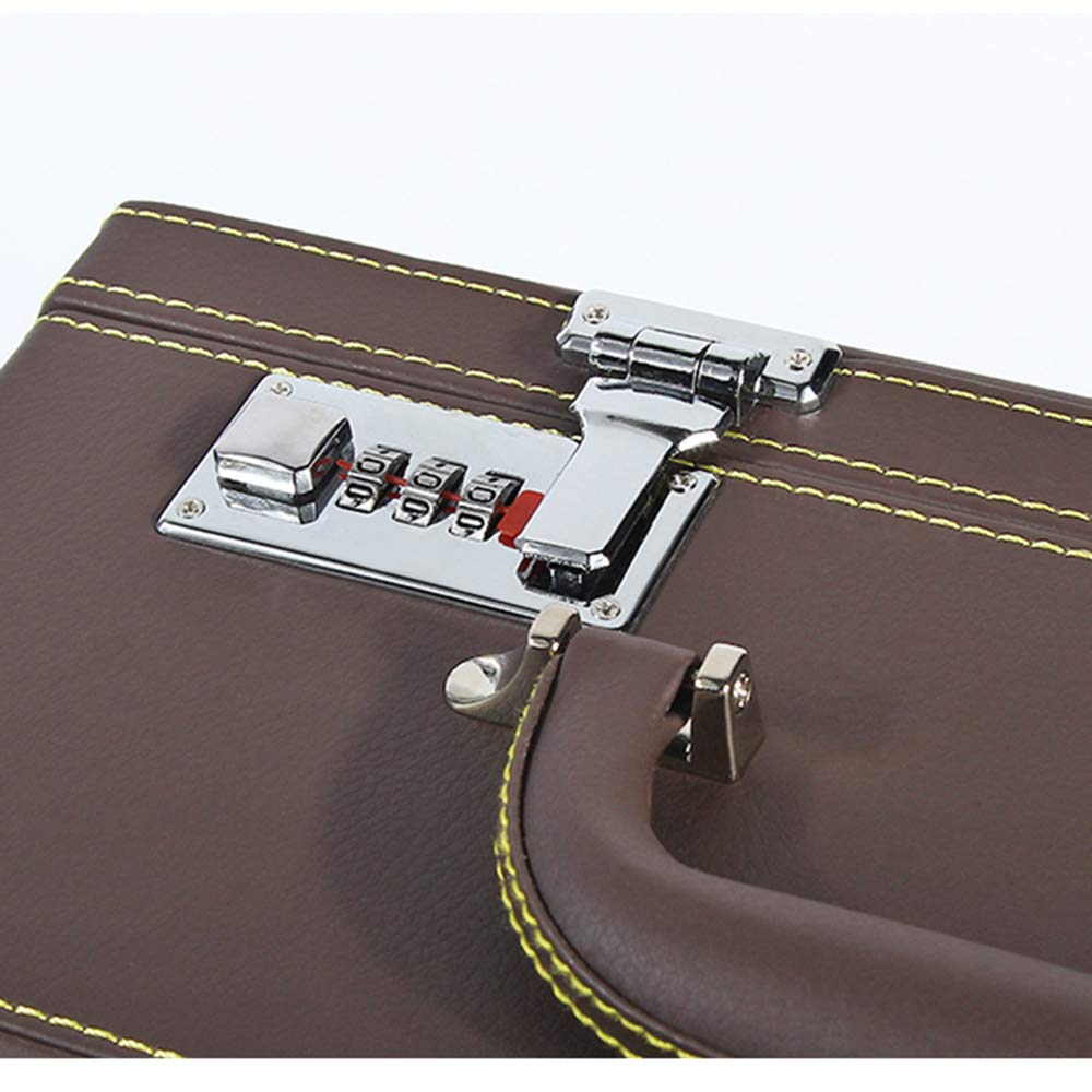 Multifunctional Portable Jewelry Organizer with Combination Lock - 4-Layer Storage Box for Rings, Necklaces, Bracelets & Earrings | Travel-Friendly Display Case for Home & Office Use (Black/Brown)