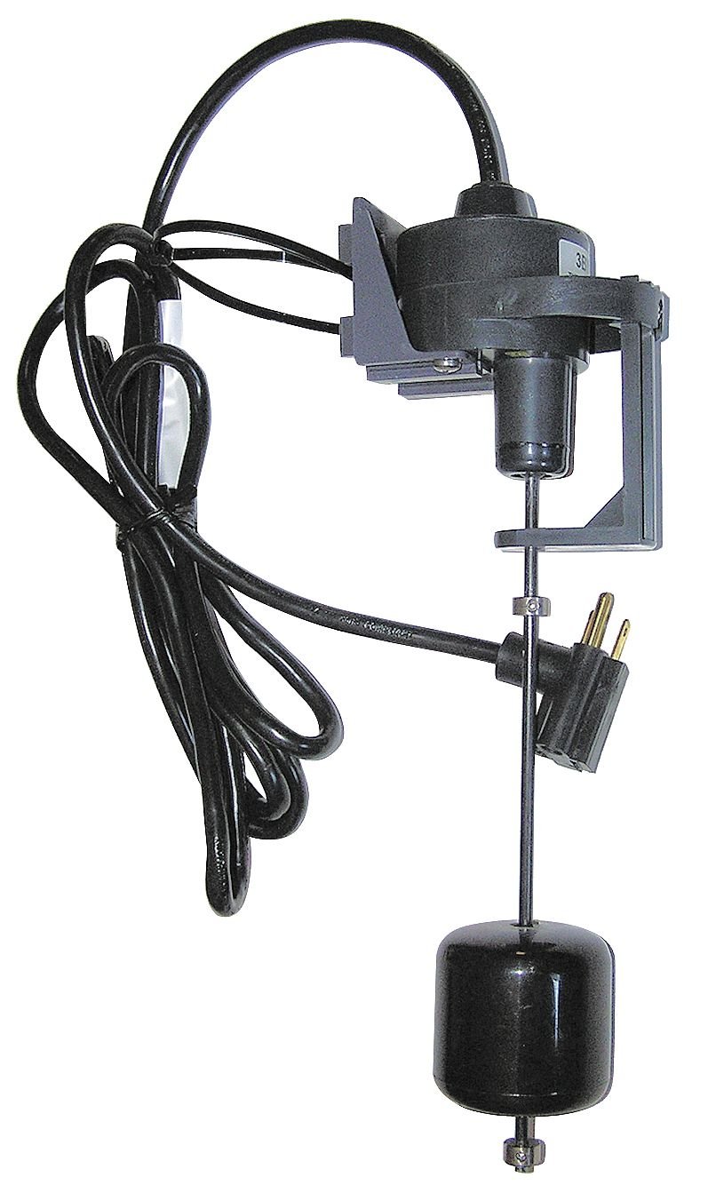 Dayton 10A171 Vertical Float Switch - 1/2 HP with 20 Ft Cord - Ideal for Sump Pumps, Water Tanks & Pool Control Systems