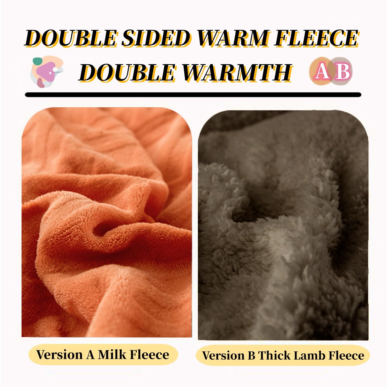 King Size Sherpa Quilt - Ultra Warm Thickened Lambswool Comforter with Double Sided Fluffy Fleece - Winter Bedding Blanket 220x240cm (5.0kg) for Cozy Bedroom, Guest Room & Cabin Retreats