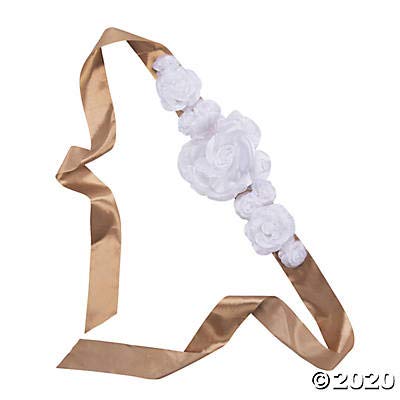 Pregnancy Flower Sash for Baby Showers & Gender Reveals - Elegant Maternity Photo Prop & Bump Accessory for Expecting Moms (Perfect for Maternity Photoshoots, Baby Announcements & Celebrations)