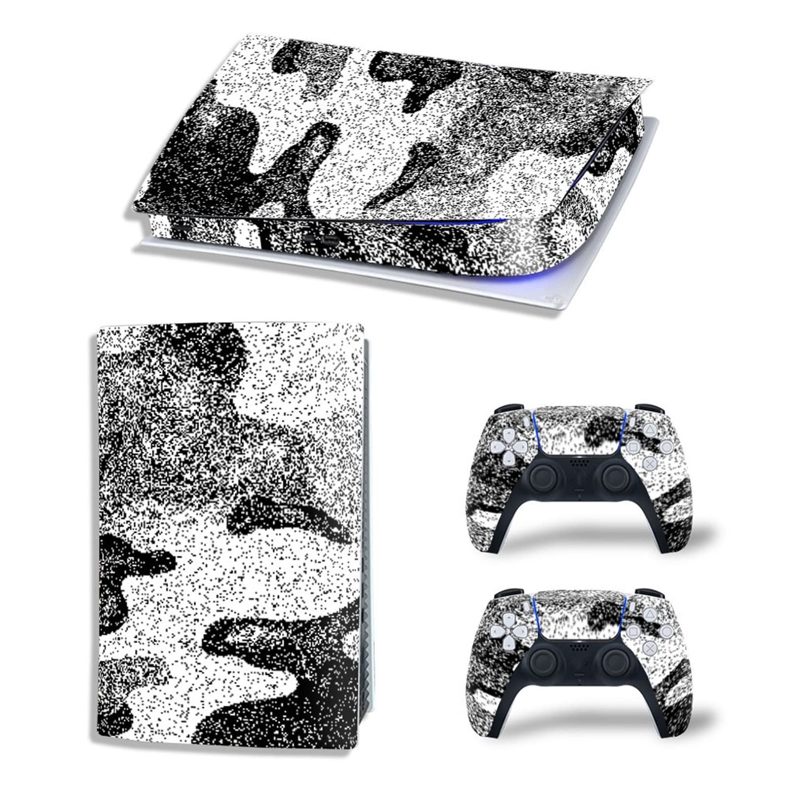 Anime Vinyl Skin Wrap for PS5 Digital Edition - Scratch-Resistant, Durable, Bubble-Free Console & 2 Controller Decals - Anti-Scratch Protection for Gaming Setup & Customization