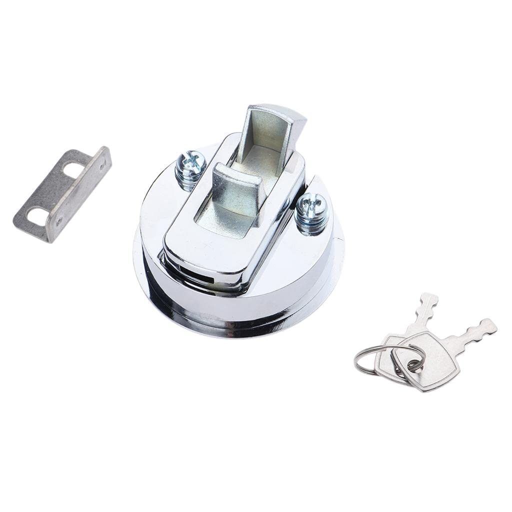 Almencla 2 Inch 50mm Marine Flush Pull Latches - 316 Stainless Steel Round Deck Hatch for Boat, RV & Yacht - Perfect for Cabinets, Hatches and Storage Compartments