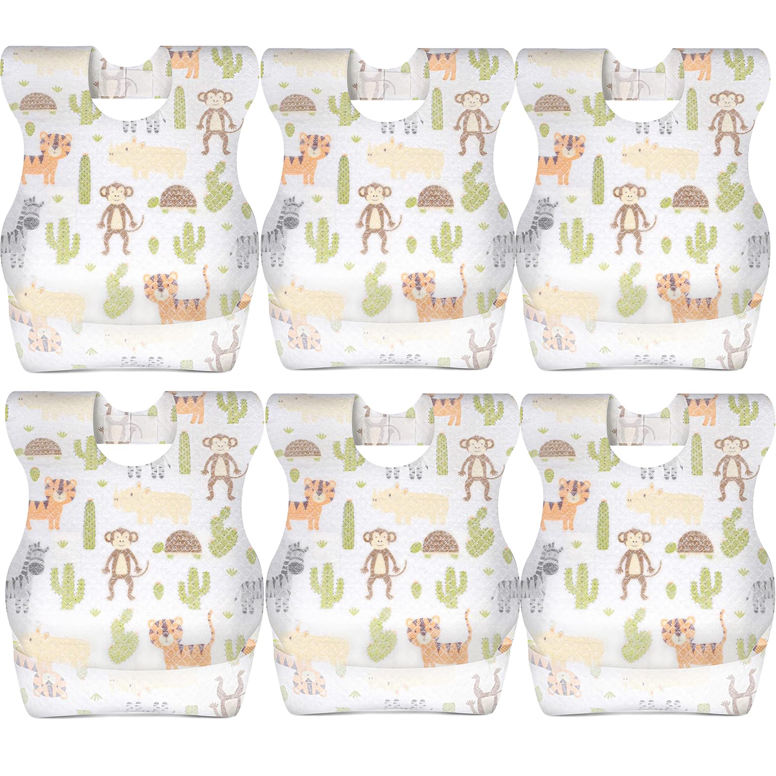 KIIS Disposable Baby Bibs for Boys & Girls - Soft, Leakproof & Hygienic - Individually Wrapped (20/60 Pack) - Perfect for Feeding, Travel & Daycare Use