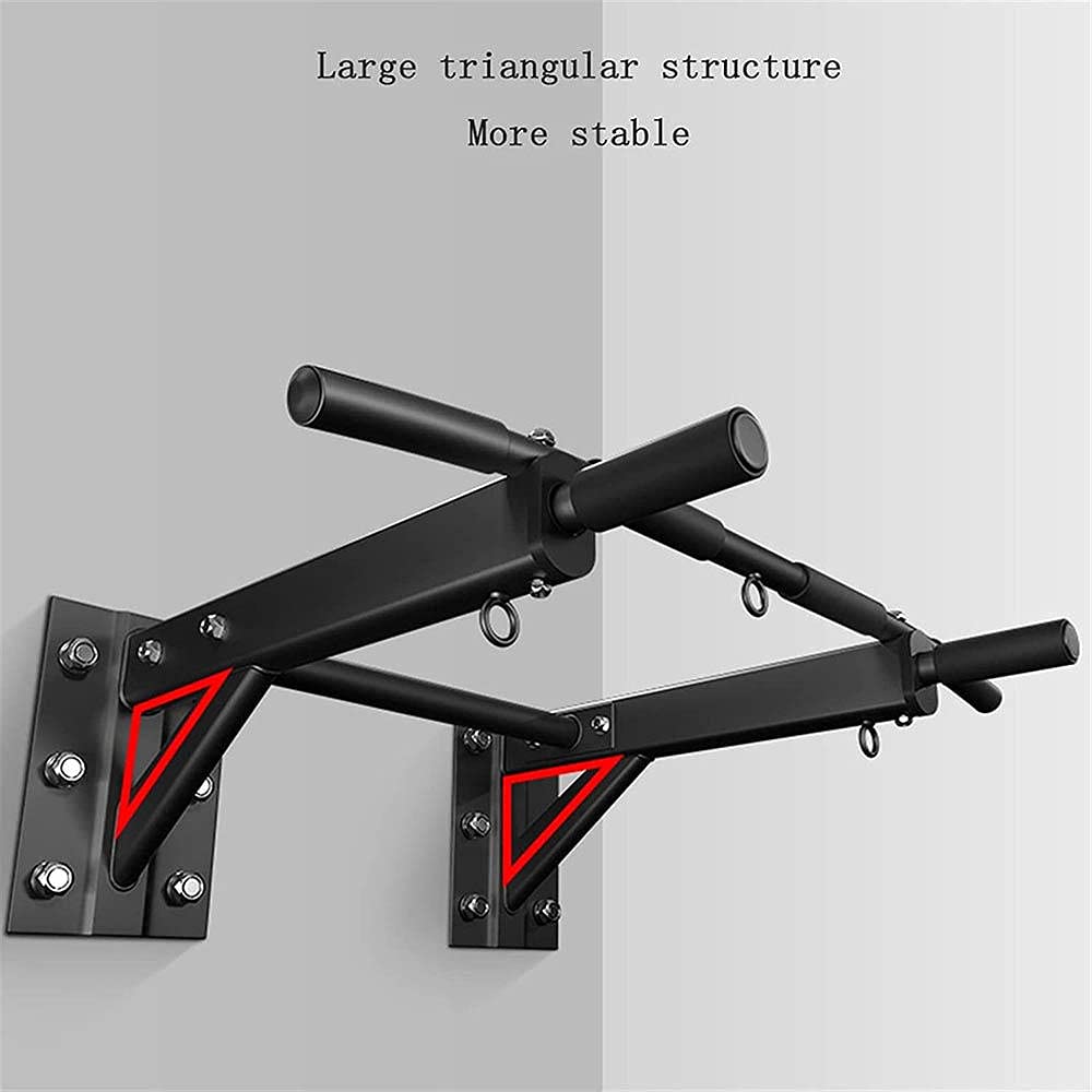 Best Pull-Up Bar for Home Gym - Wall Mounted Horizontal Bar with Sandbag Holder & Ring Rope Swing - Perfect for Indoor Strength Training & Fitness Workouts