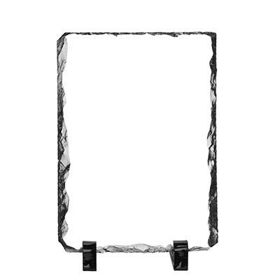 Custom Engraved Stone Photo Frame - Personalized Picture Plaque for Desktop, Tabletop, Baby Keepsake | Unique Gift for Valentine's Day, Birthdays, Baby Showers & Home Decor