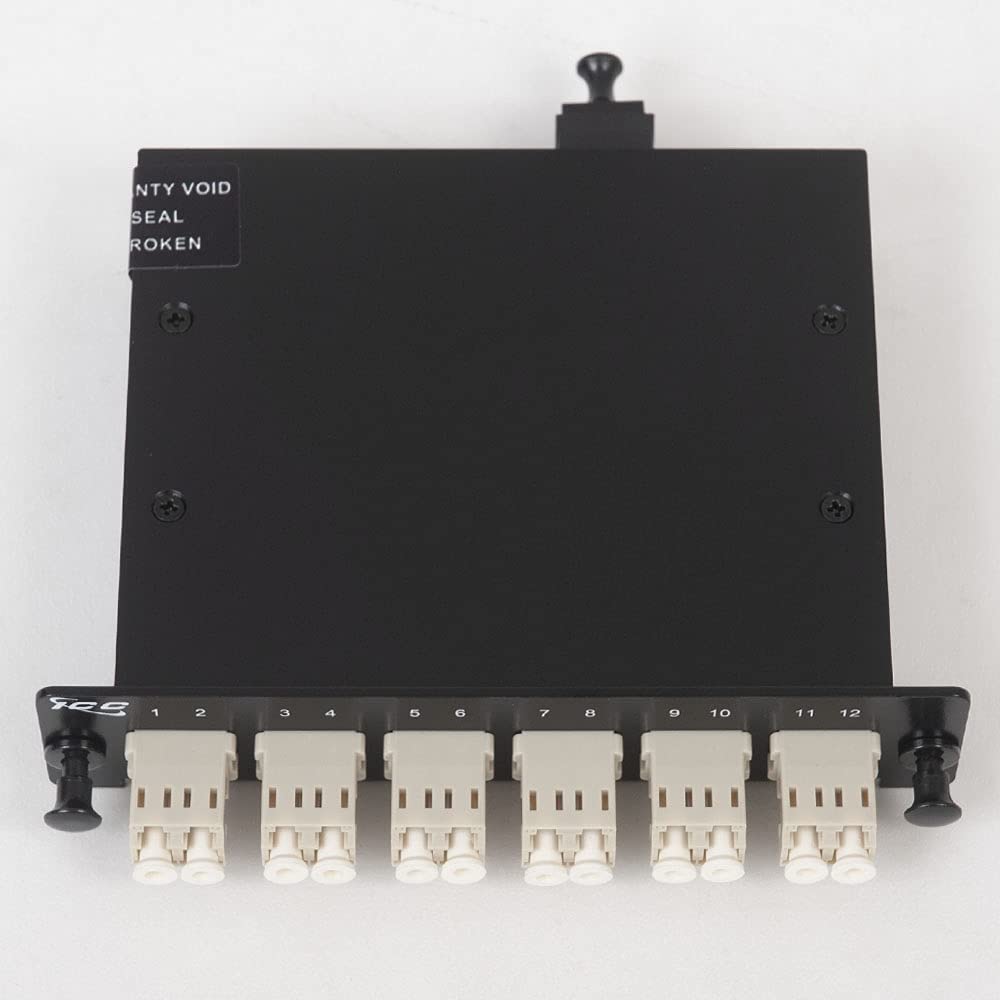 ICC Classic LC-MPO Fiber Optic LGX Compatible Cassette - Beige Multimode Adapters with 12 OM1 Fibers for High-Speed Data Center & Network Connectivity