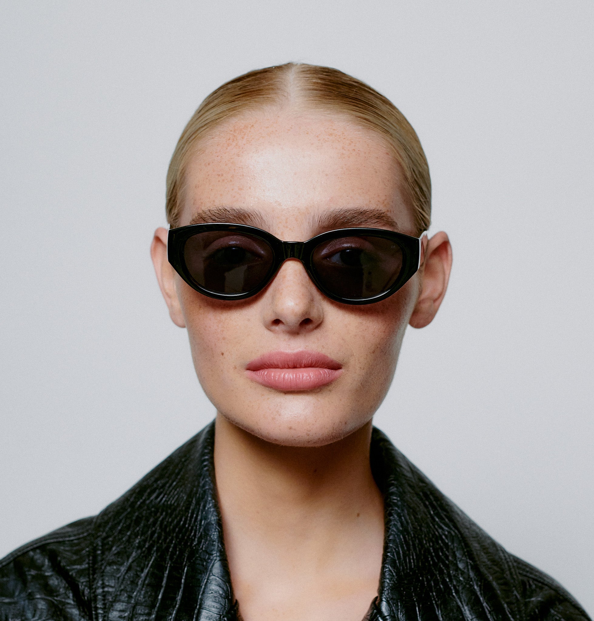 A. Kjaerbede Black Winnie Sunglasses - UV Protection, Polarized Lenses for Women - Perfect for Beach, Driving & Outdoor Activities