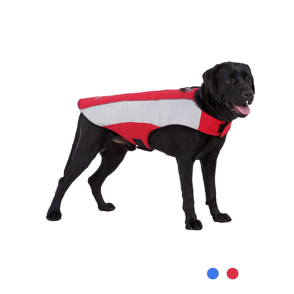 Dog Life Jacket for Swimming & Outdoor Sports - Warm Winter Coat & Cold Weather Vest for Small, Medium, Large Dogs - Perfect for Boating, Hiking & Winter Walks