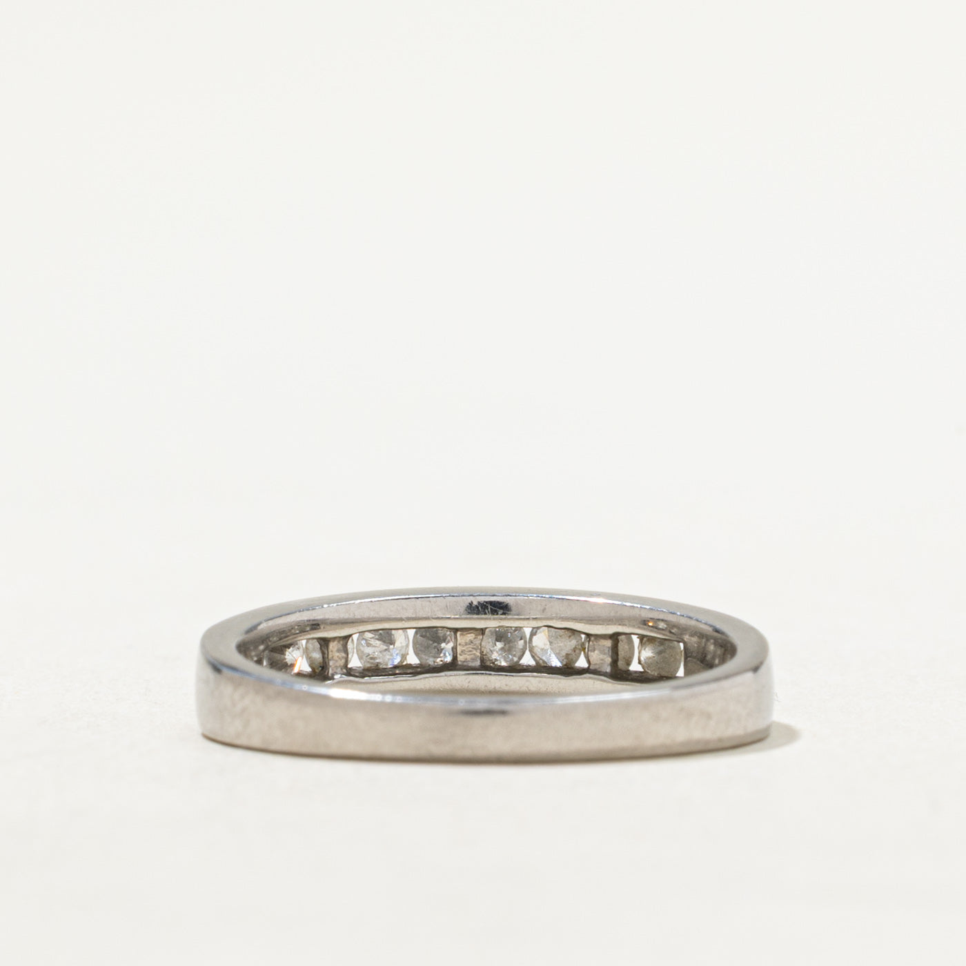 0.33ctw Channel Set Semi Eternity Diamond Wedding Band Ring - Size 6.25 - Perfect for Anniversary Gifts, Engagement Rings & Bridal Jewelry