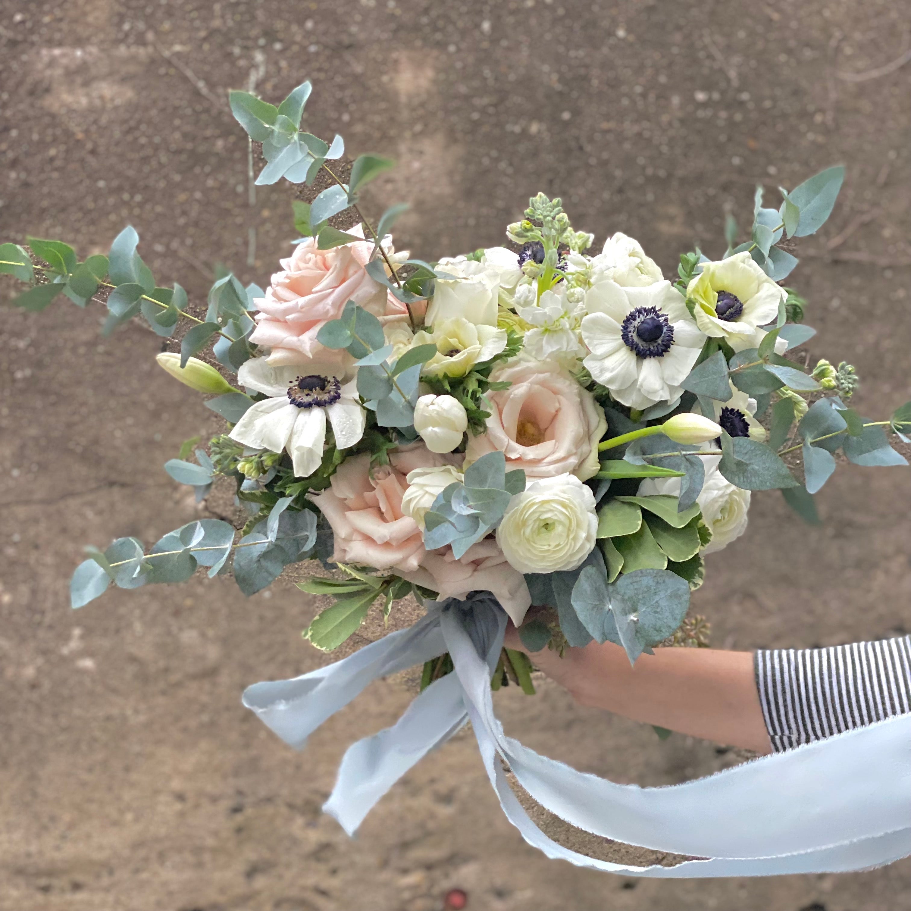 Elegant Bridal Bouquet - Handmade Wedding Flowers for Bride - Perfect for Weddings, Bridal Showers & Photo Shoots