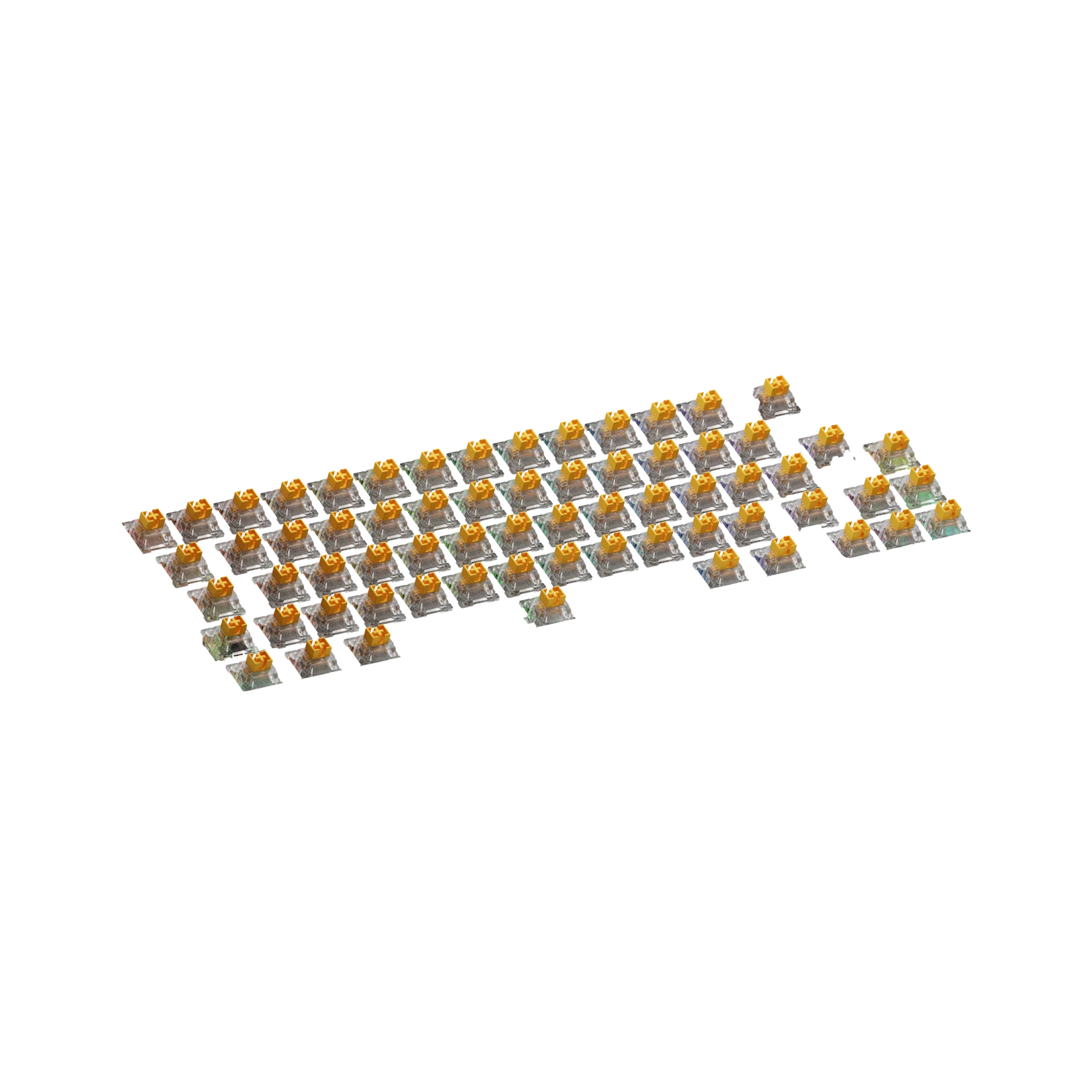 Glorious Panda Mechanical Keyboard Switches - Tactile & Clicky, 65g Actuation, ISO Layout - Perfect for Gaming, Typing & Office Work