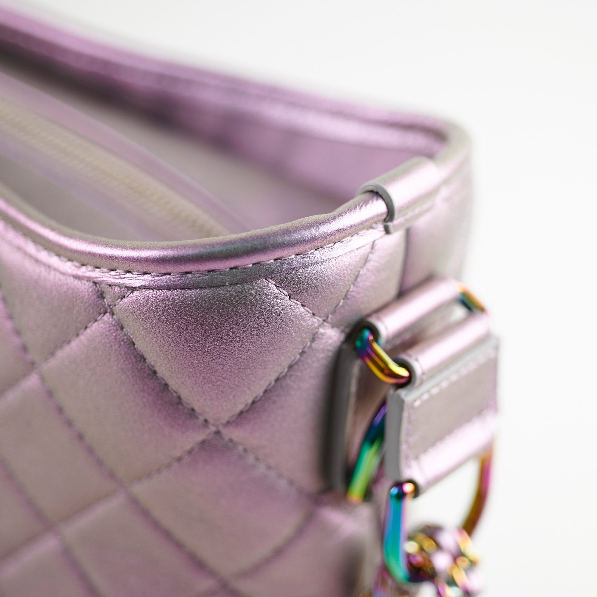 Chanel Gabrielle Iridescent Purple Handbag - Luxury Designer Shoulder Bag for Women | Perfect for Evening Parties, Date Nights & Special Occasions