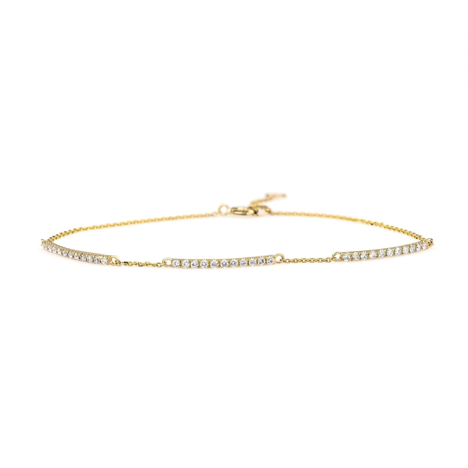 14K Yellow Gold Diamond Tennis Bracelet for Women - Elegant & Timeless Jewelry Gift for Anniversary, Wedding, or Special Occasions