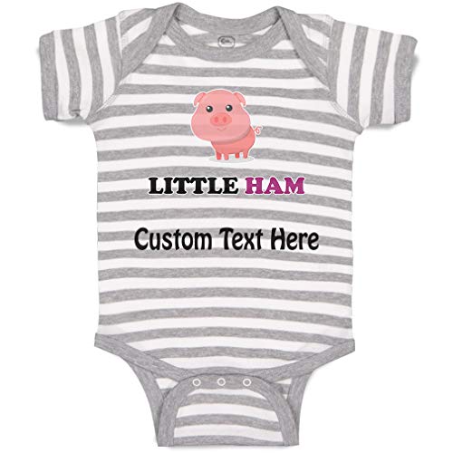Stripes Gray White Personalized Text Here