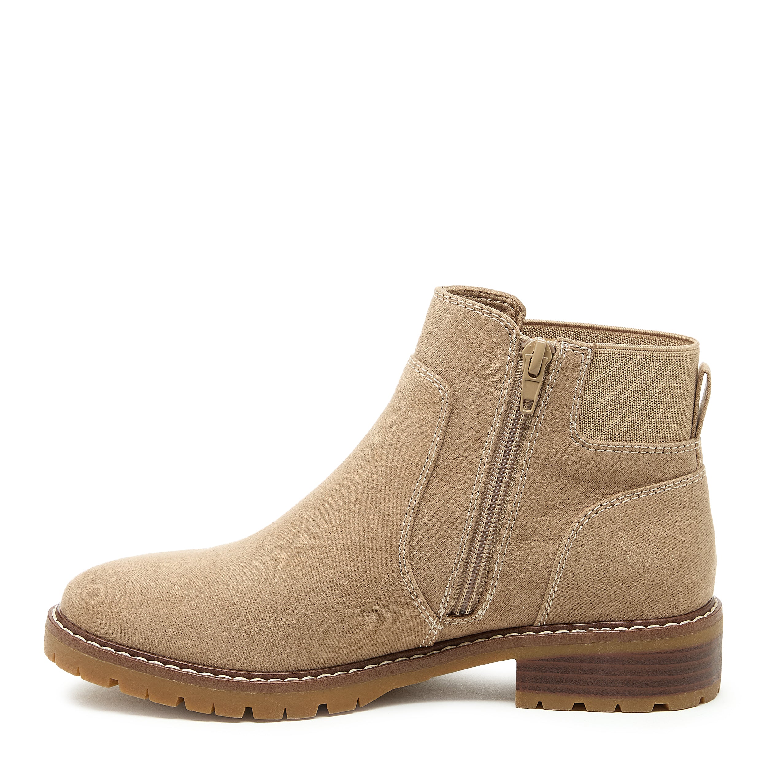 Noelani Women's Taupe Ankle Boots - Stylish Comfort for Fall & Winter | Perfect for Casual Outfits, Office Wear & Date Nights
