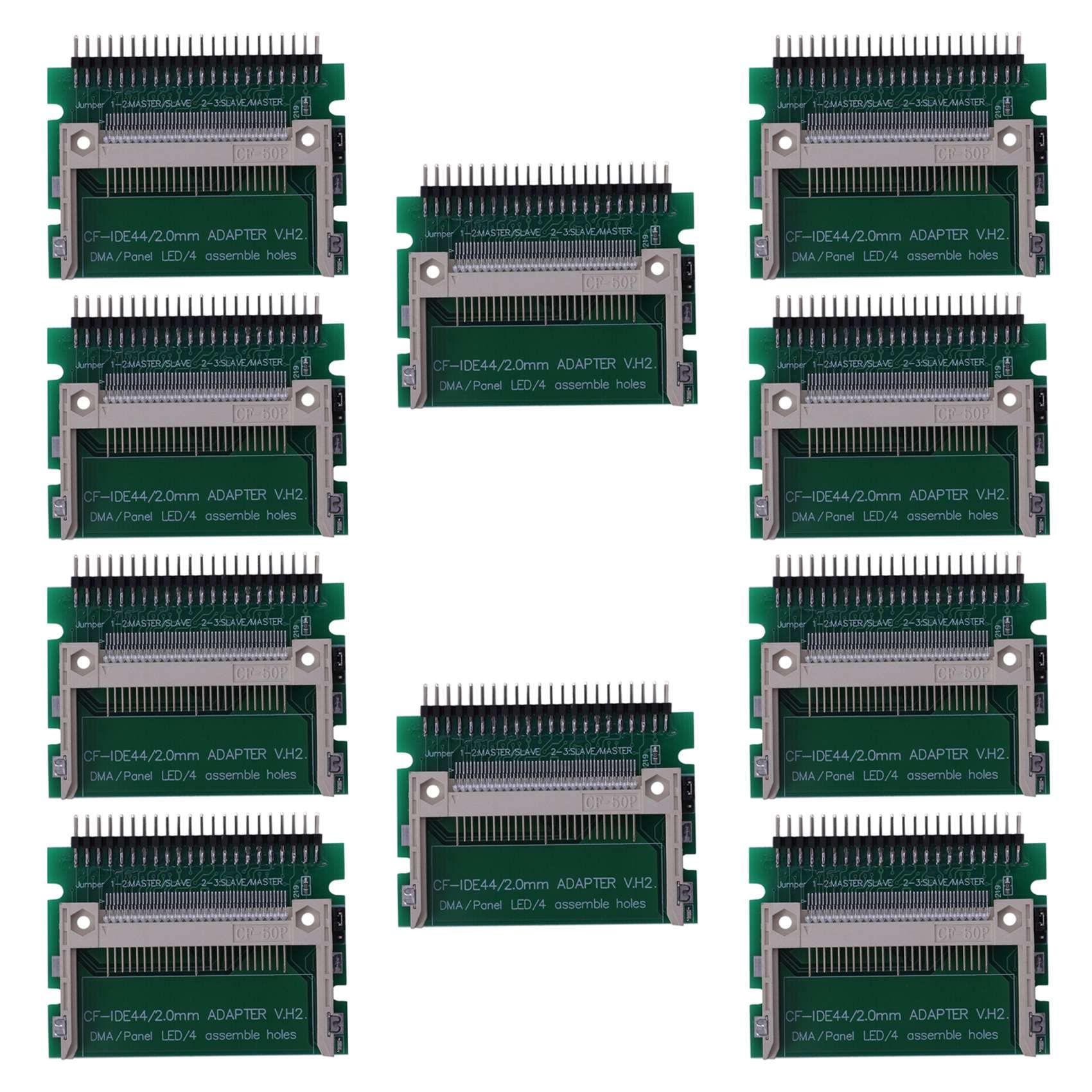 LIZZOT 10X IDE 44 Pin Male to Compact Flash Male Adapter Connector - IDE to CF Card Converter for Data Transfer and Storage Expansion - Perfect for Laptops, Industrial PCs, and Embedded Systems
