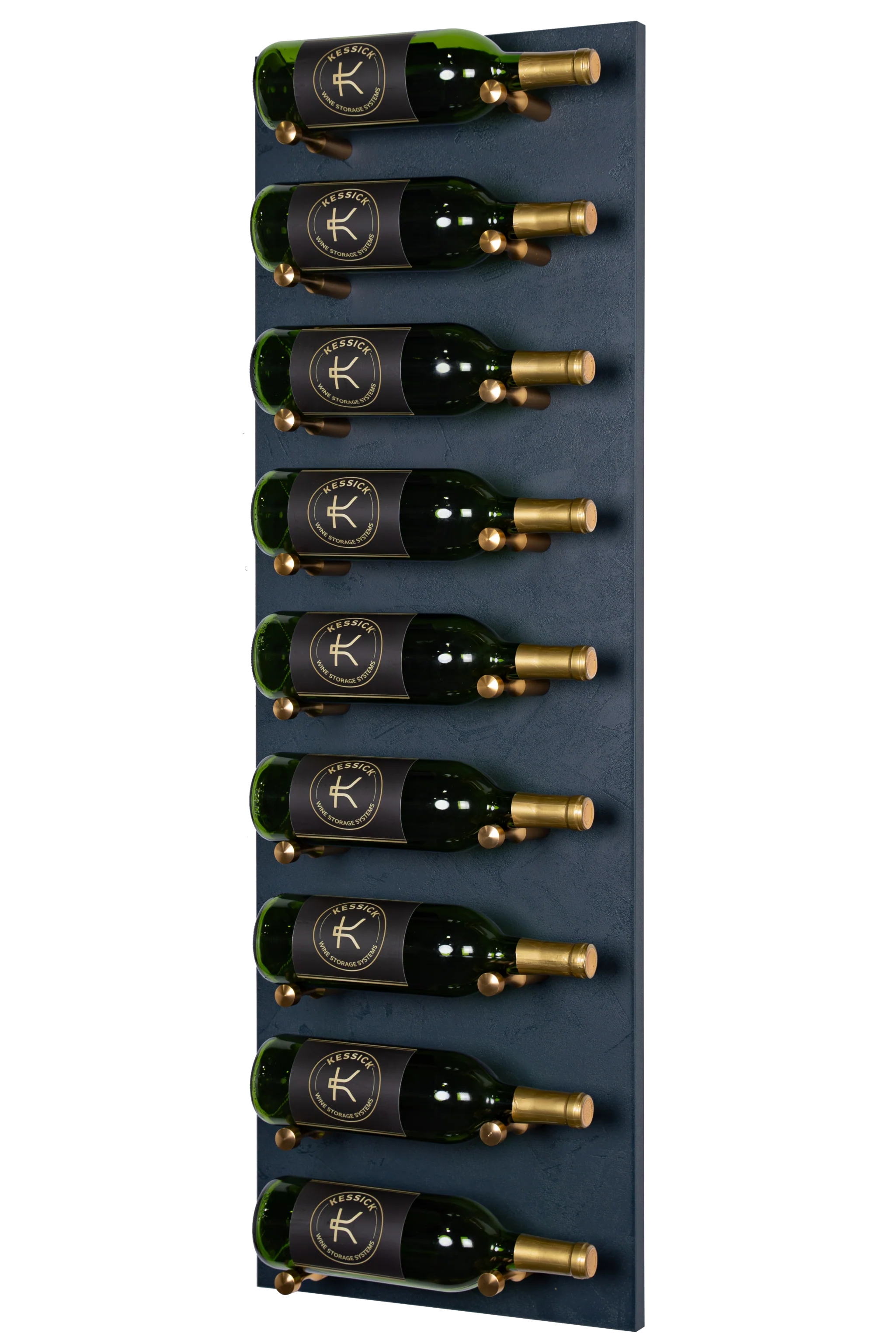 Kessick Wine as Art 14x42 Vertical Textured Panel Wine Rack - Elegant Wine Storage for Home, Office, or Restaurant Display