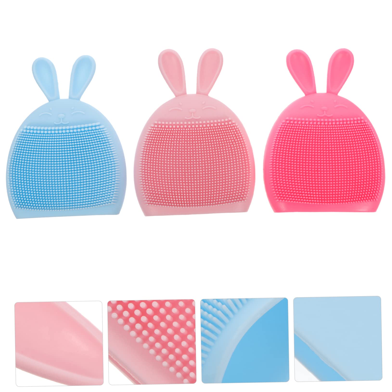 FRCOLOR 9 Pcs Silicone Face & Body Brush for Kids Bath & Shower