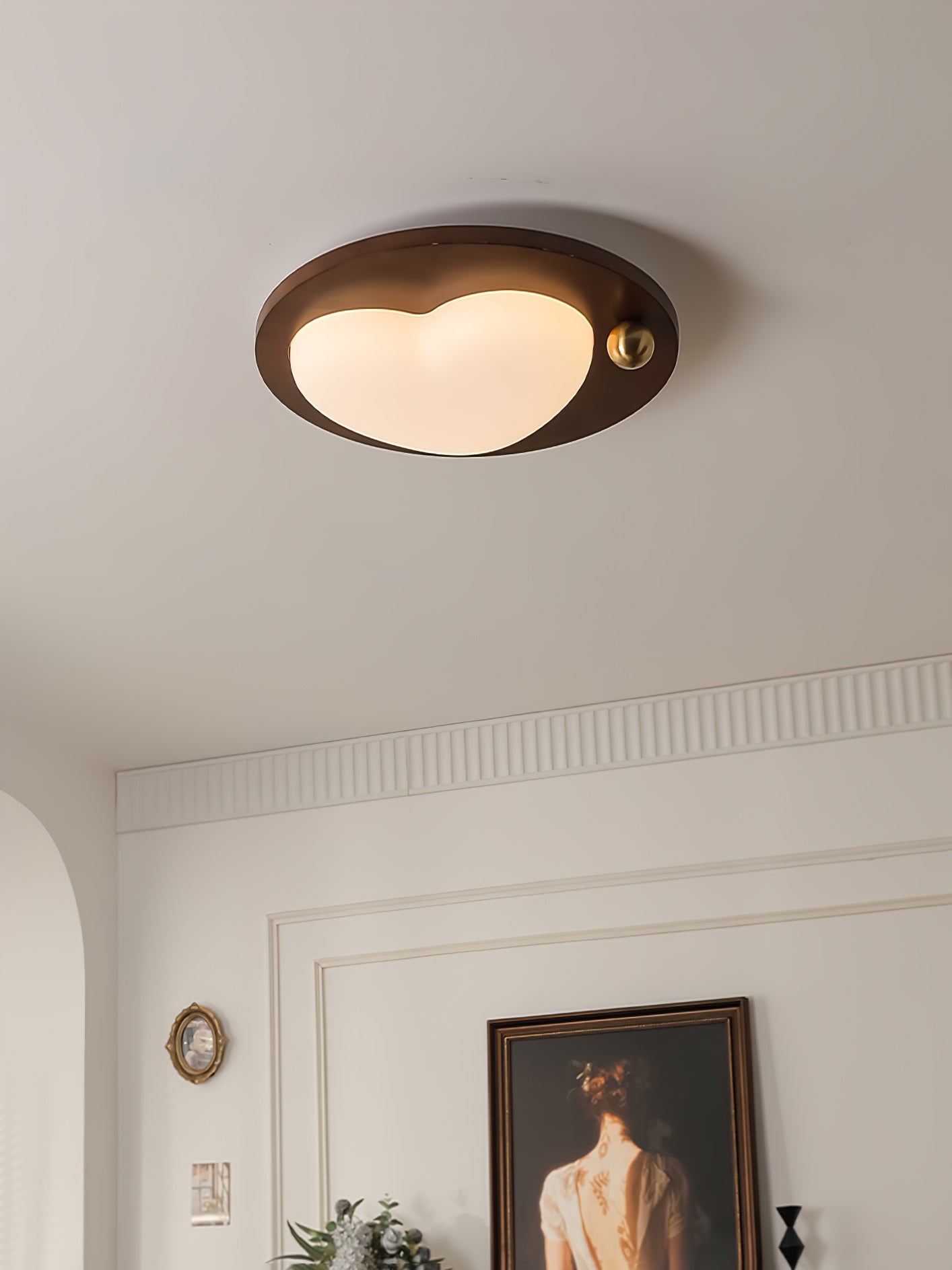 Dreamscape Ceiling Light Fixture - Modern LED Flush Mount Lighting for Bedroom, Living Room & Kitchen - Energy Efficient Home Decor with Dimmable Warm White Light