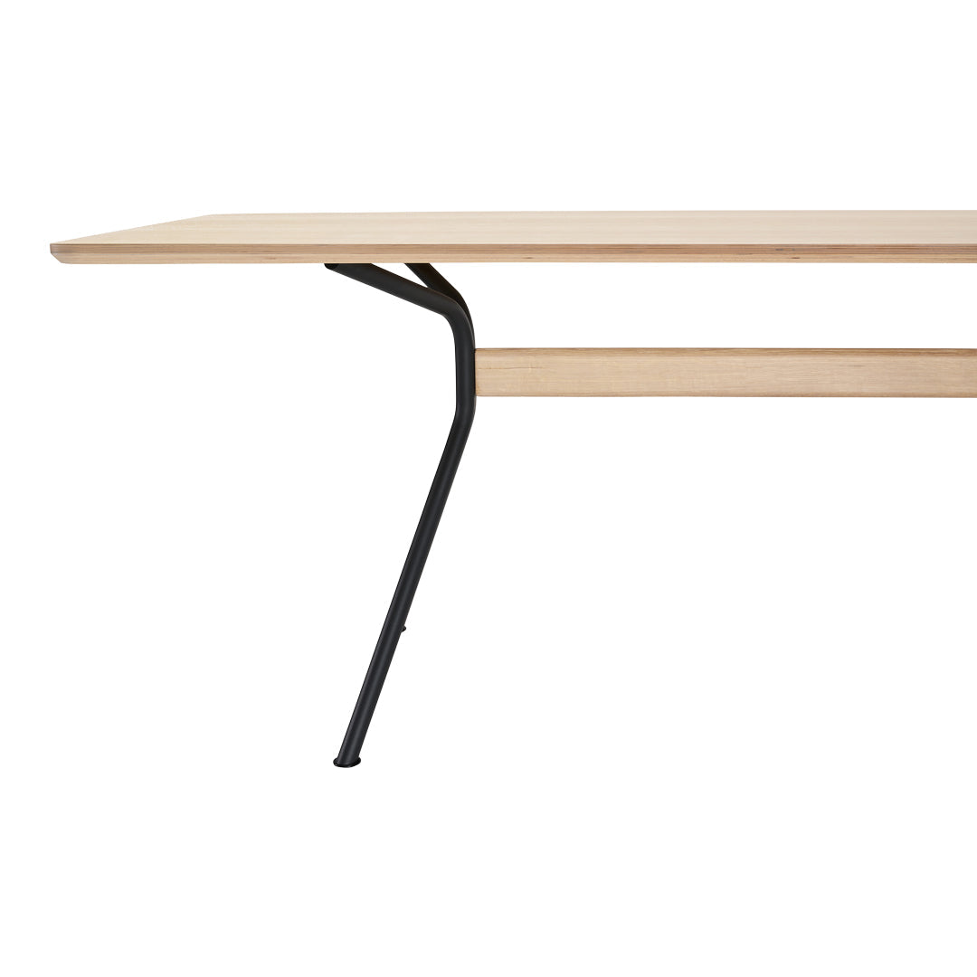 Beso Modern Rectangular Dining Table - Solid Wood Kitchen Table for 6 - Perfect for Family Dinners & Entertaining Guests