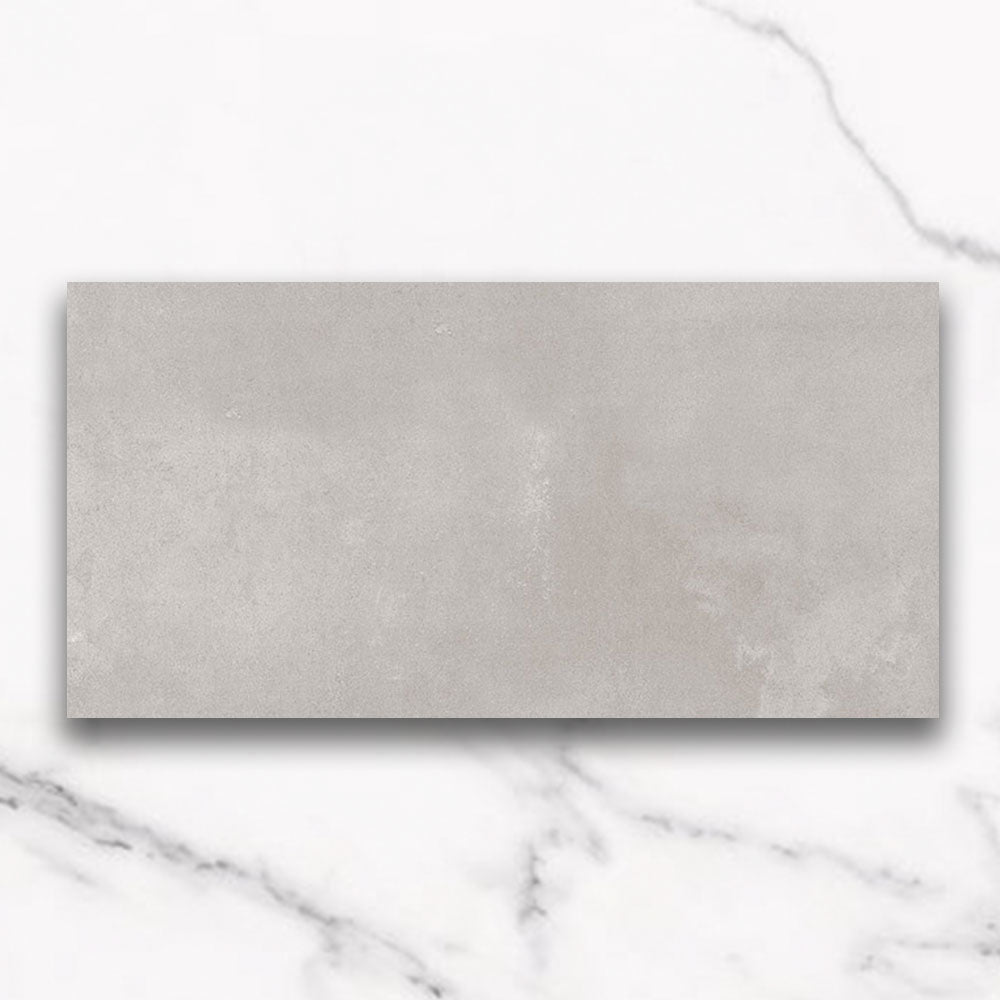 Brooklyn Light Grey 300x600mm Lappato Porcelain Tile - Premium Matte Finish Wall & Floor Tile for Bathroom, Kitchen & Living Room