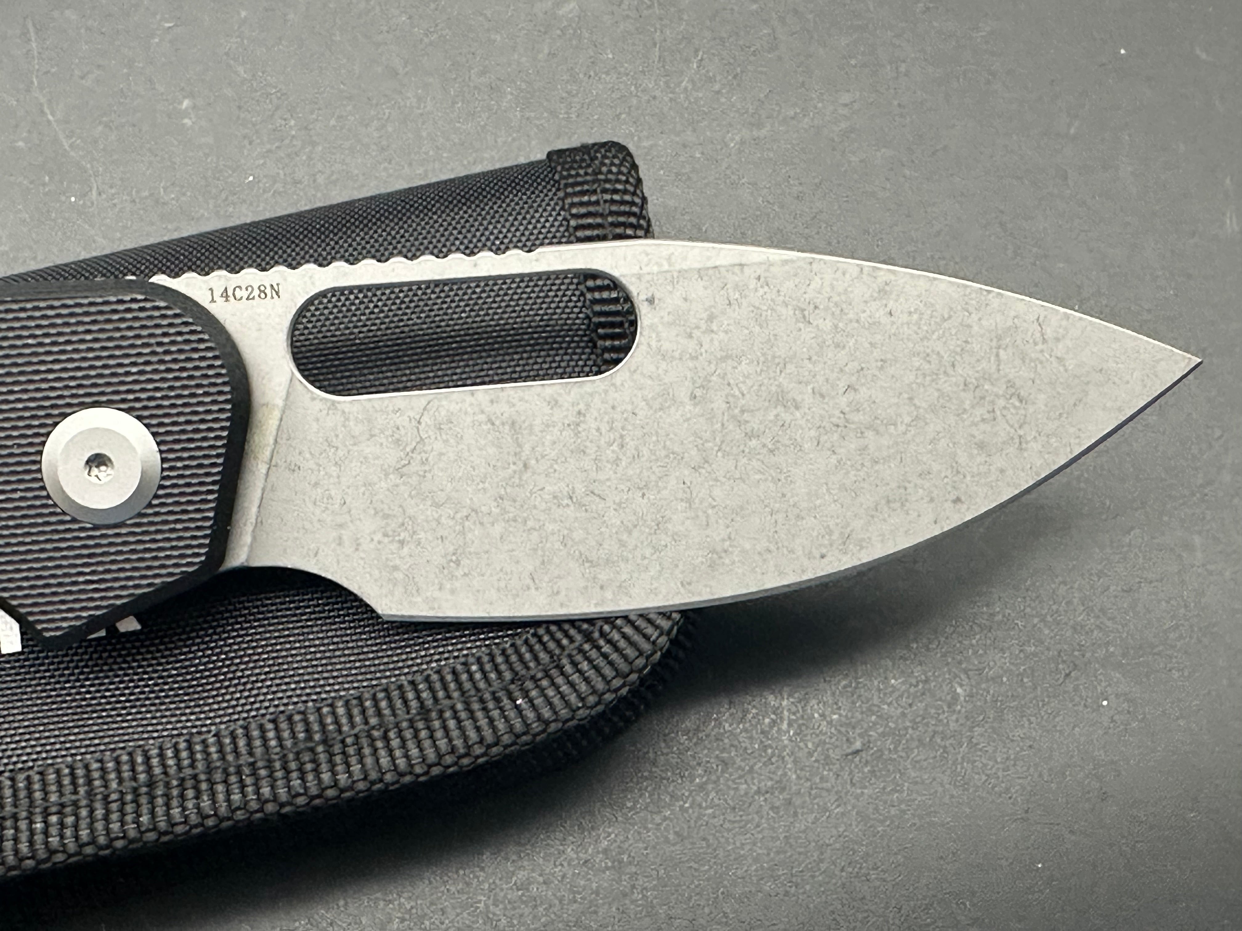 Premium Eutektik EFD Black Stonewashed Pocket Knife with LTK Koozie, Patch & Sticker Set - Perfect for Camping, Hiking & Outdoor Adventures