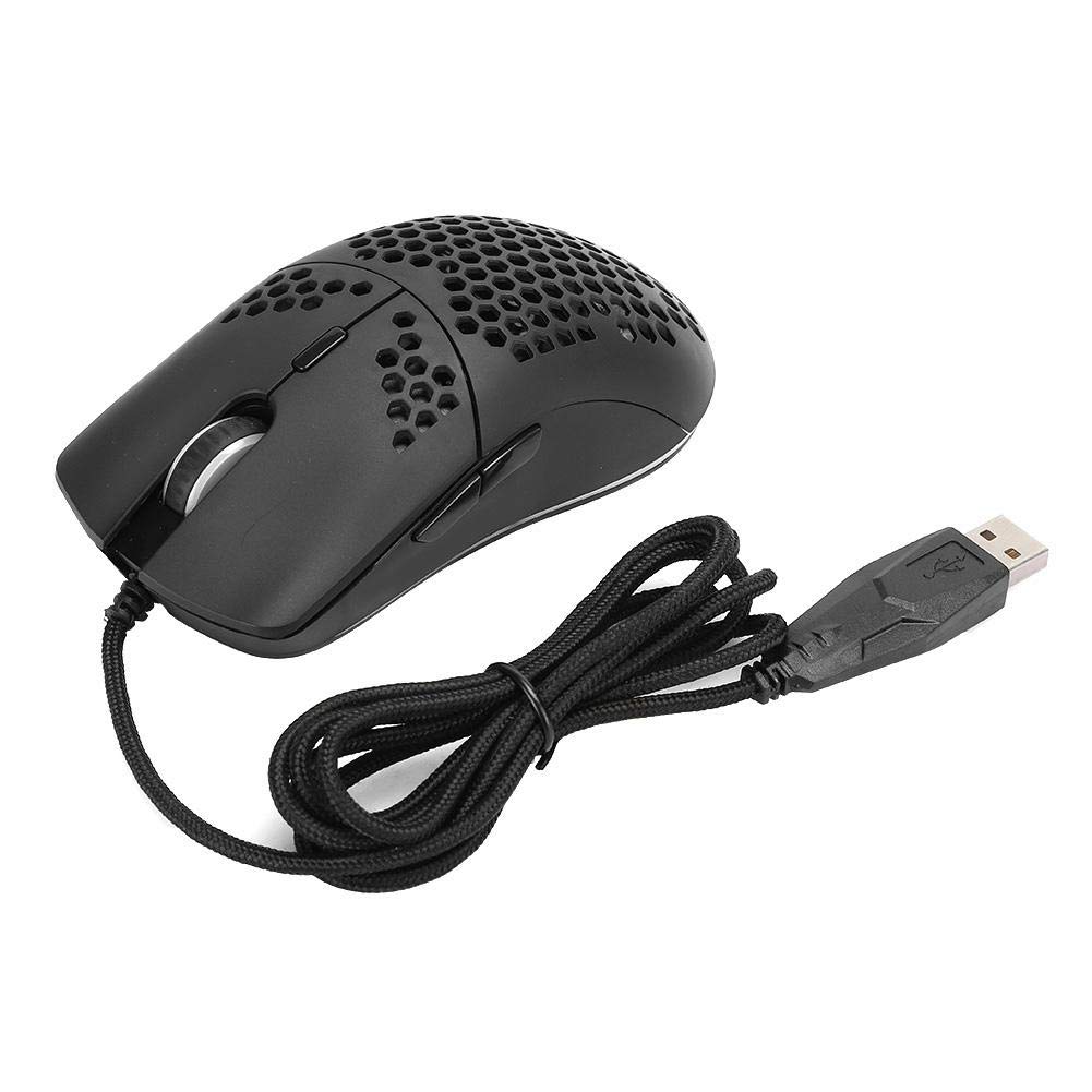 Topiky Wired Gaming Mouse - USB Macro Programmable RGB Mouse with 6 Lighting Modes & 6400 DPI Adjustable Sensitivity | Plug & Play for Windows PC | Perfect for FPS, MOBA & Esports Gaming