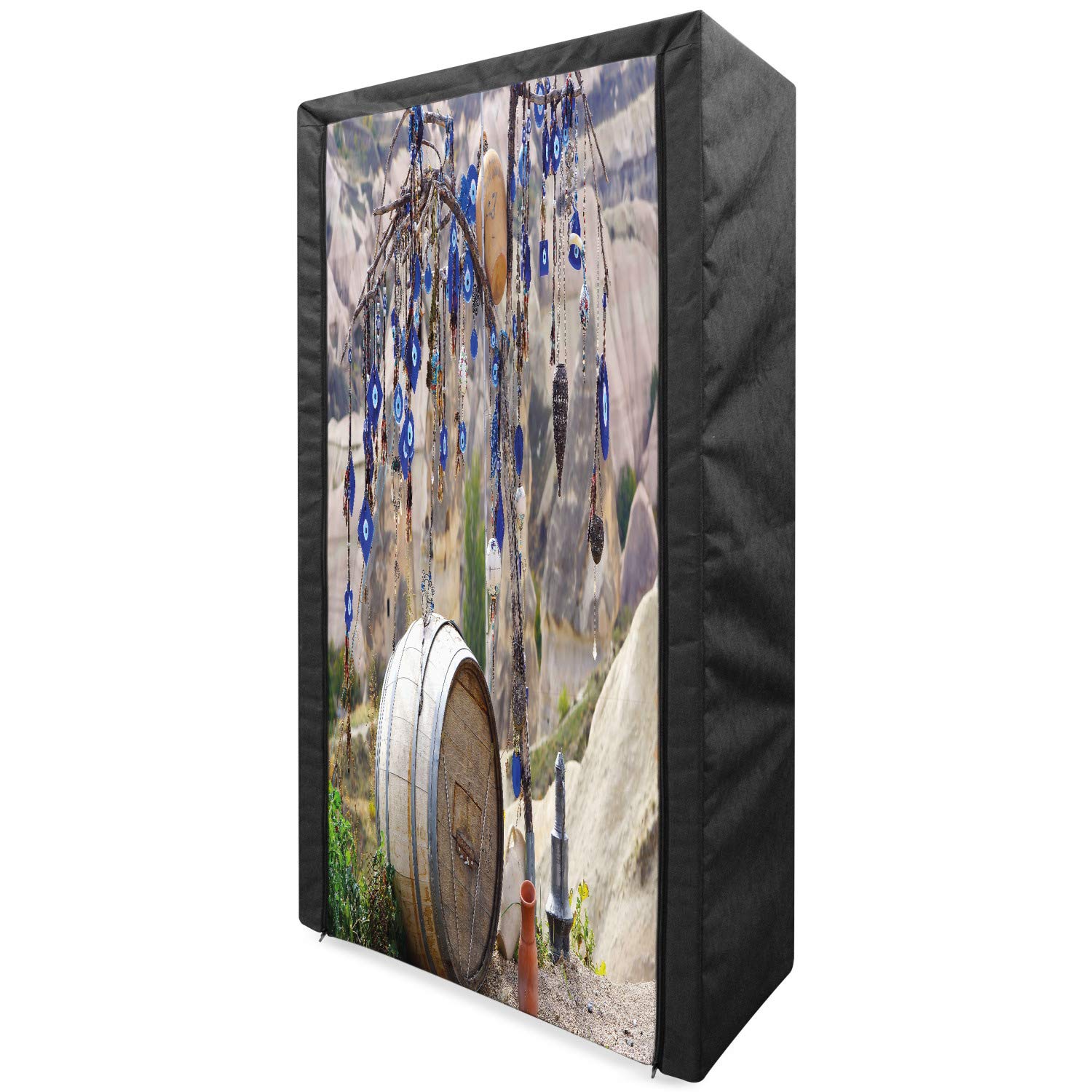 Ambesonne Evil Eye Portable Fabric Wardrobe - 33.5