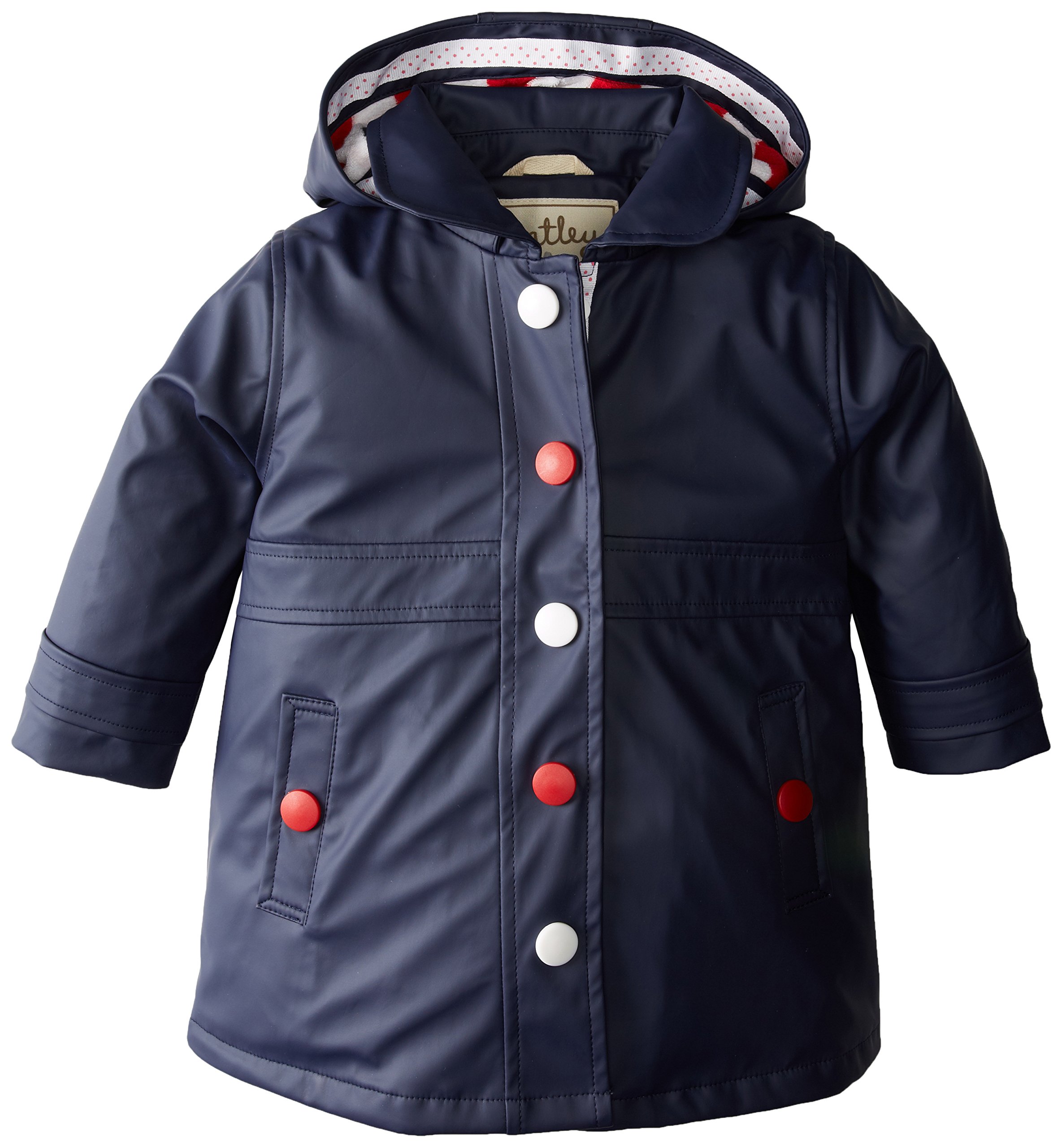 Hatley Girls' Solid Splash Jacket - Waterproof Raincoat for Kids, Lightweight & Comfortable Outdoor Wear - Perfect for School, Playground & Rainy Day Adventures