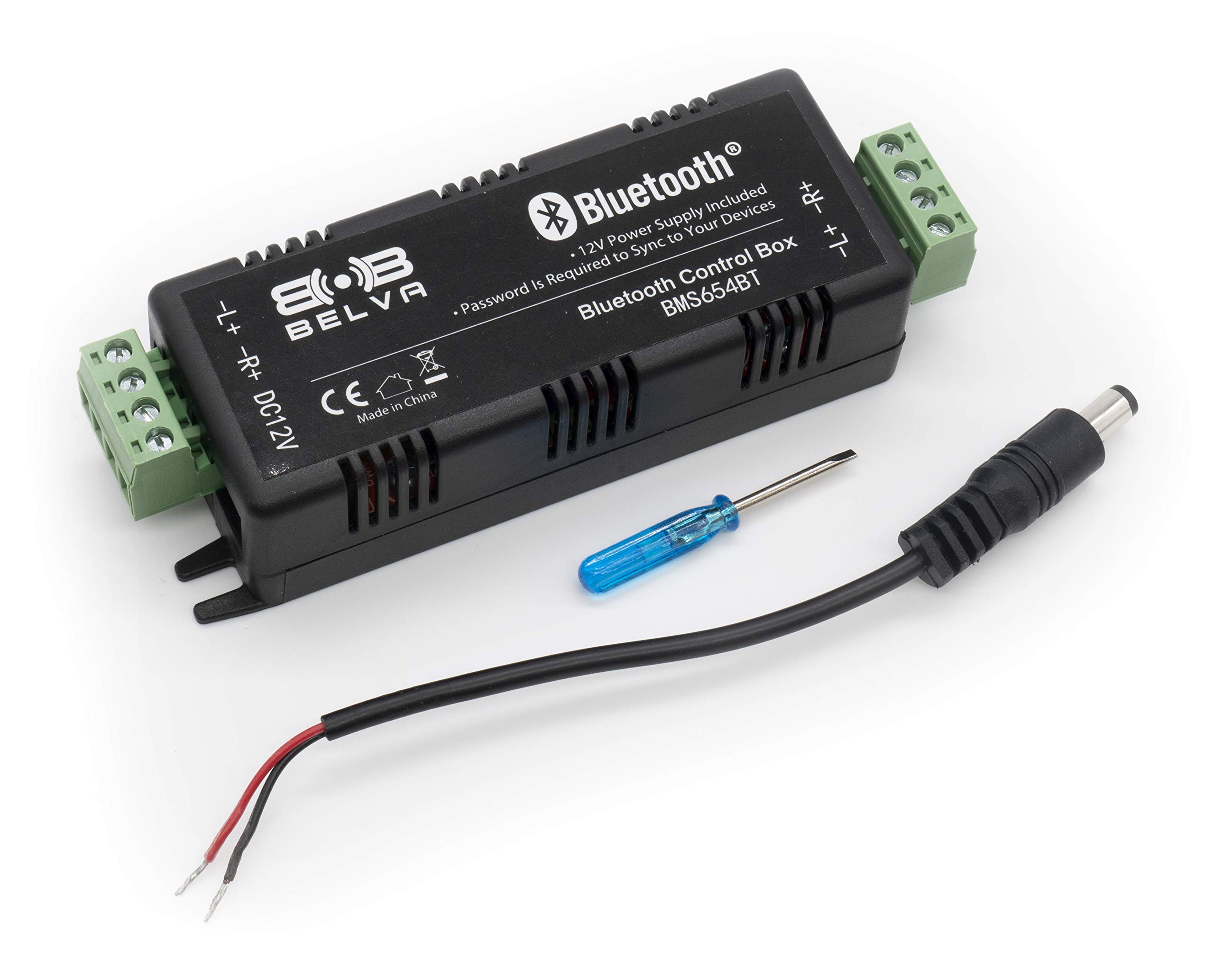 BELVA BMS654BT 1000W Peak 4-Channel Bluetooth Marine Amplifier with 4x 6.5