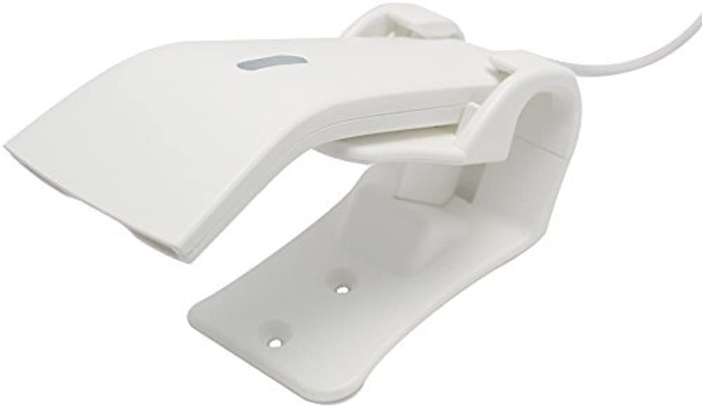 Star Micronics mPOP Handheld USB 1D Barcode Scanner with Stand - White | Compact Retail & Inventory Scanner for Small Businesses | Perfect for POS, Warehouse, and Store Checkout Systems